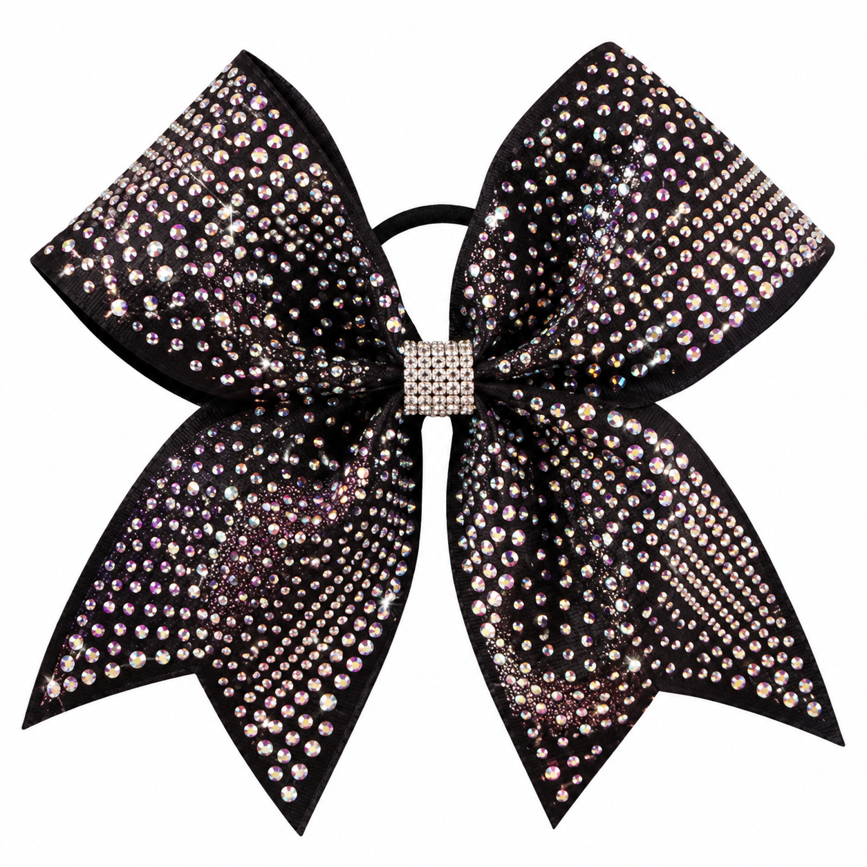Black Studded Bow