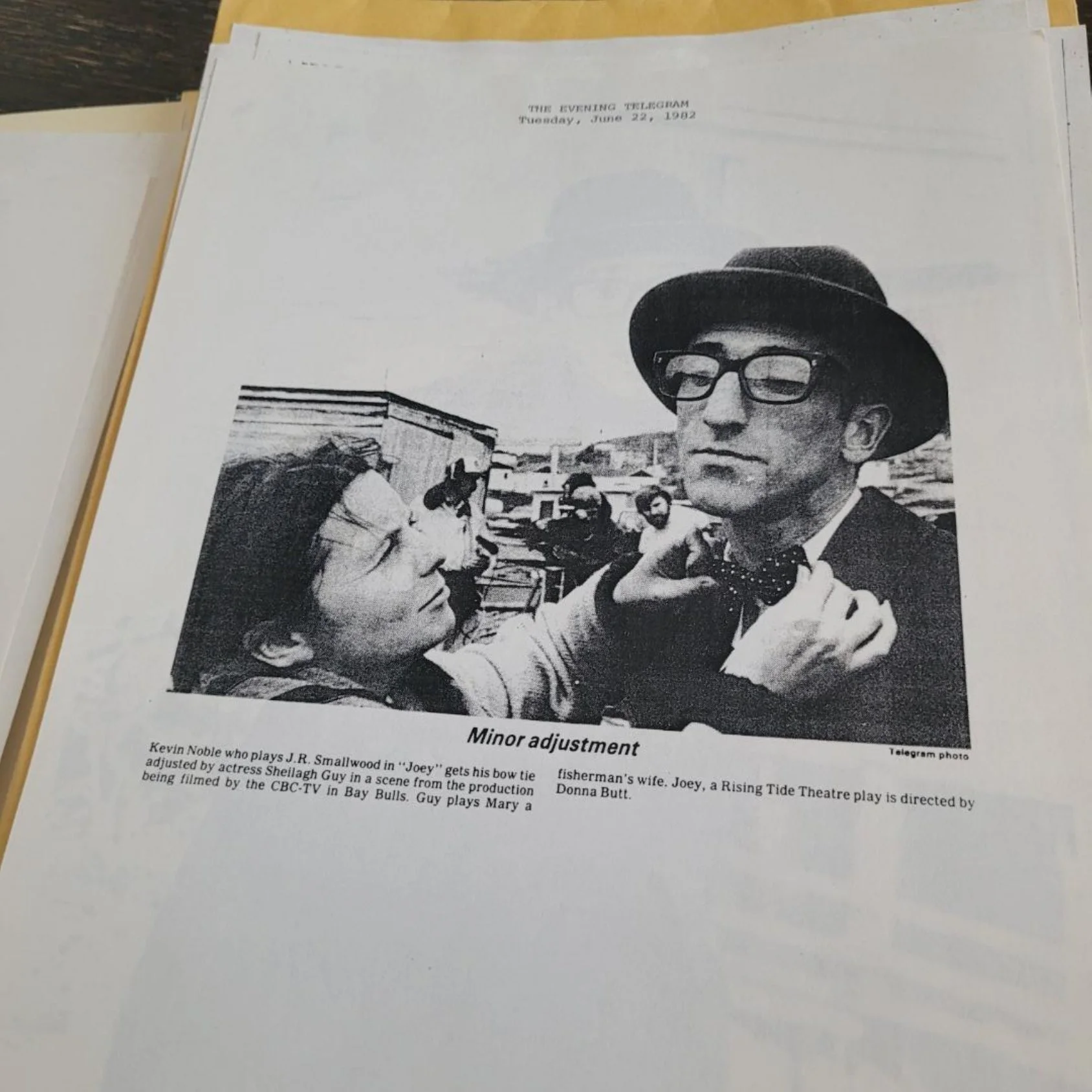 Kevin Noble, star of "Joey". Dated June 22, 1982.