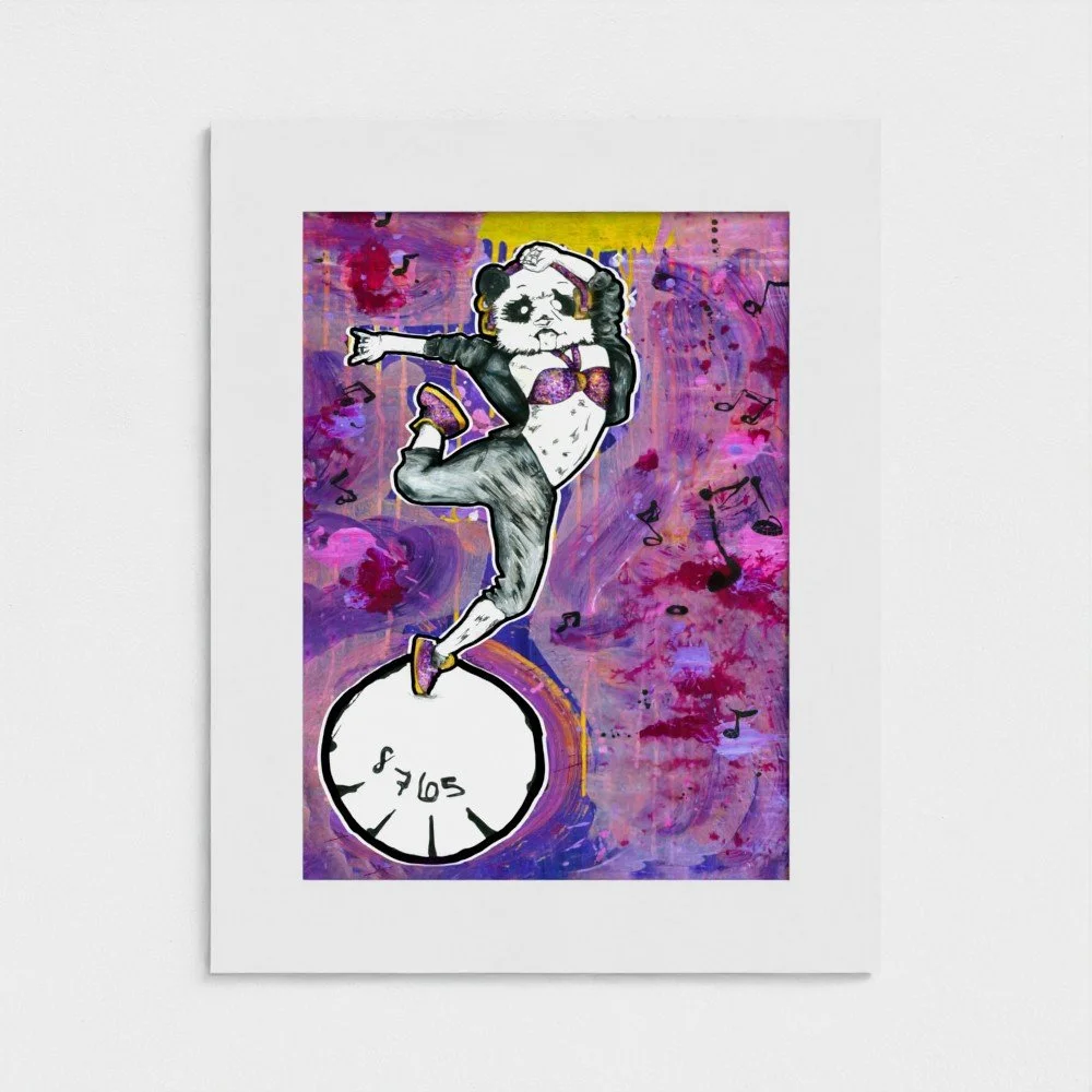 5,6,7,8 Matted Fine Art Print