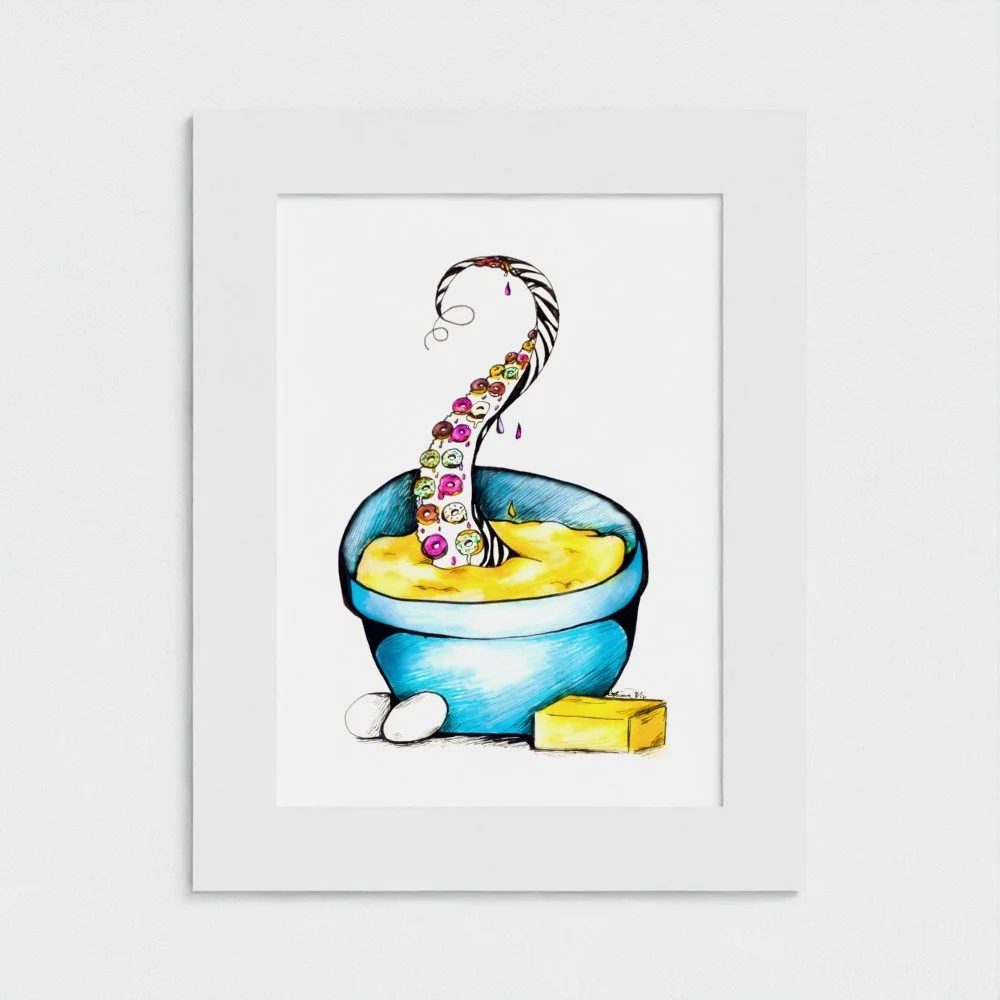 Delectably Dangerous Matted Fine Art Print