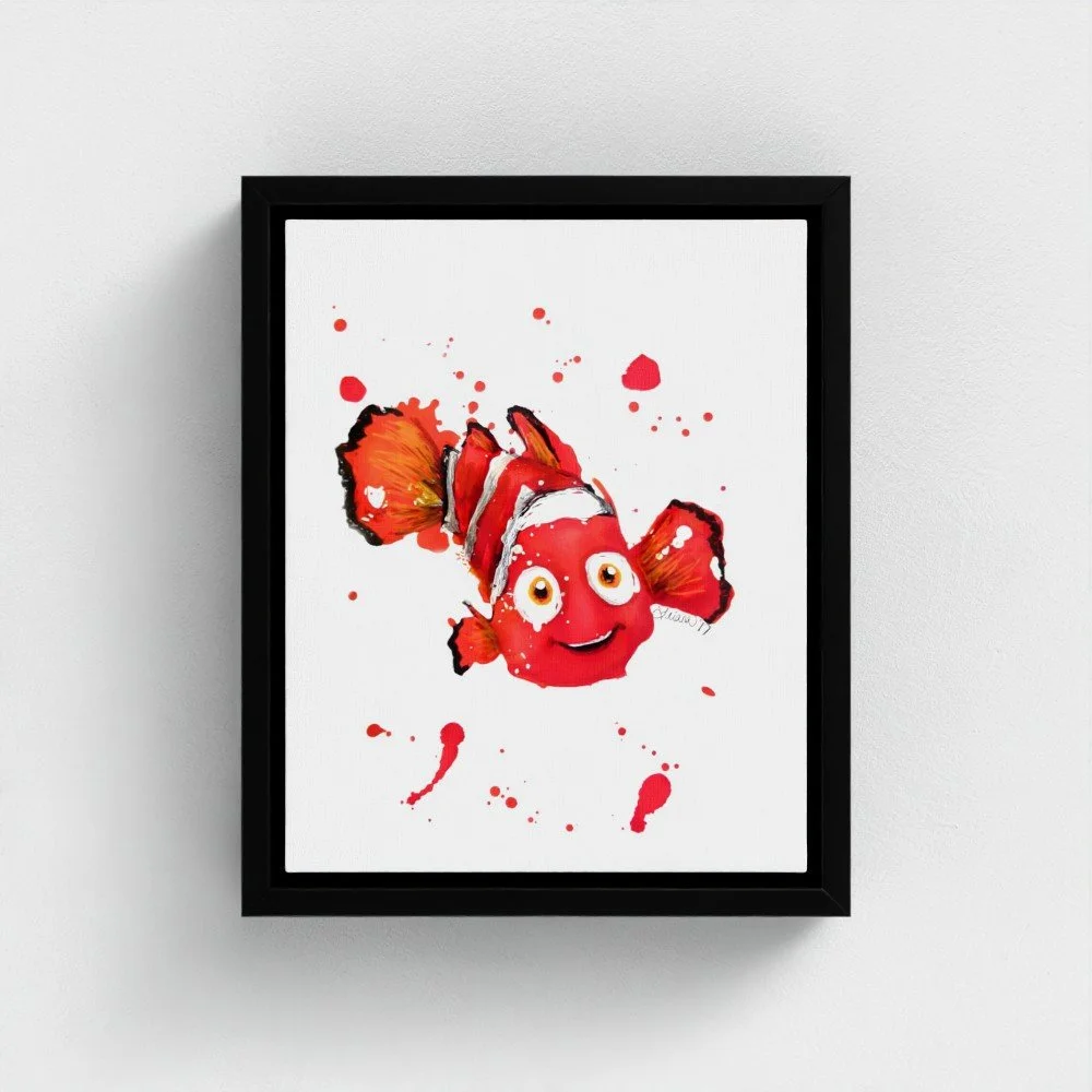 Clownfish Framed Canvas Print