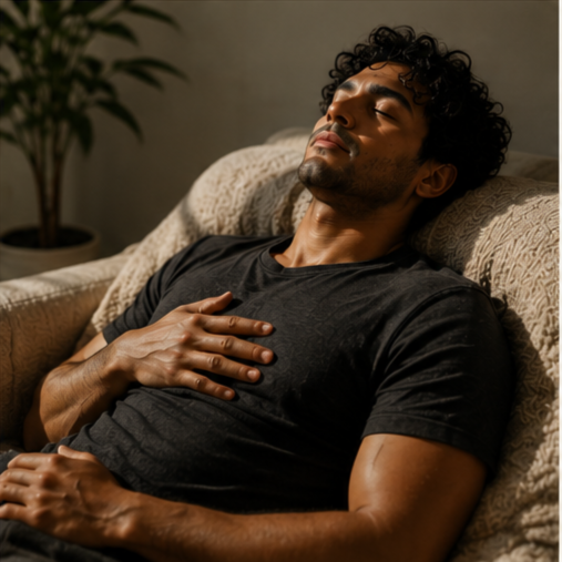 Man building confidence and self-trust through hypnotherapy to overcome self-doubt, limiting beliefs, and negative thought patterns.