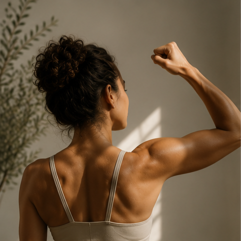 Person discovering inner resilience and untapped strengths through Past Life Regression Therapy and guided self-exploration.