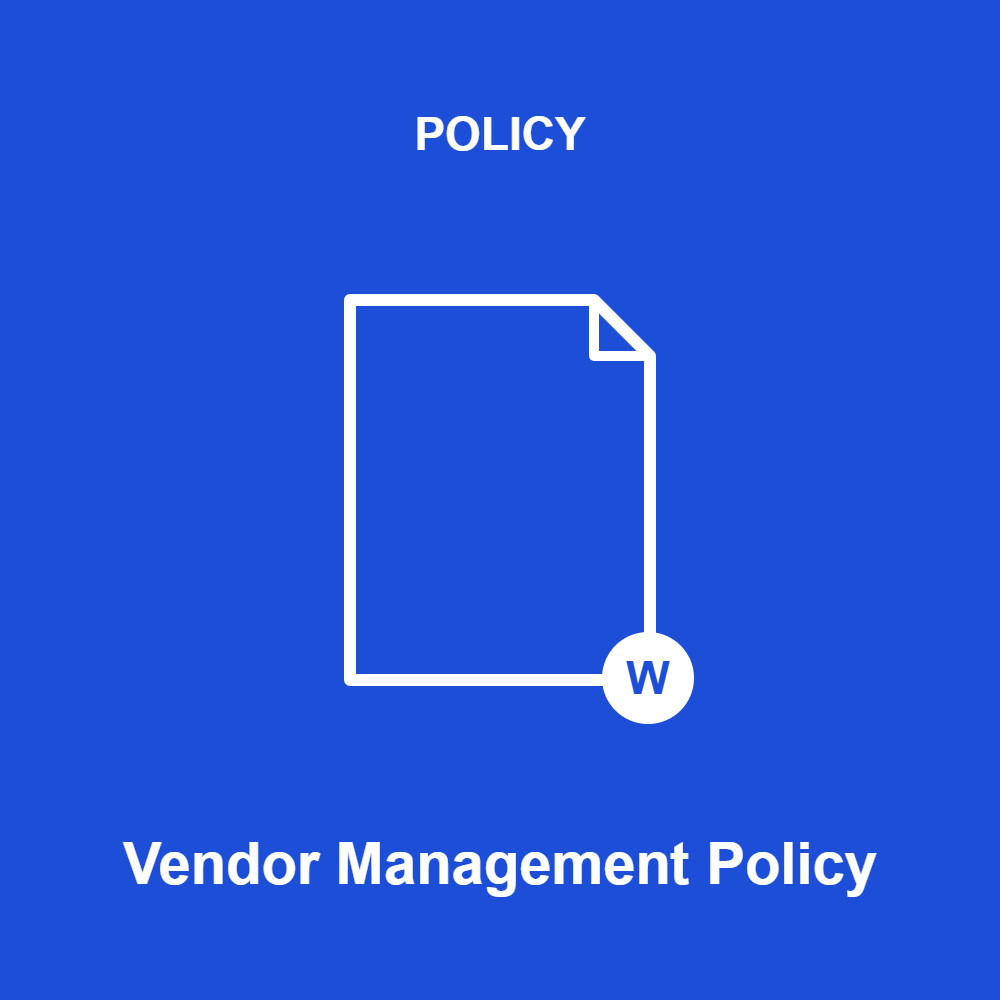 Vendor Management Policy