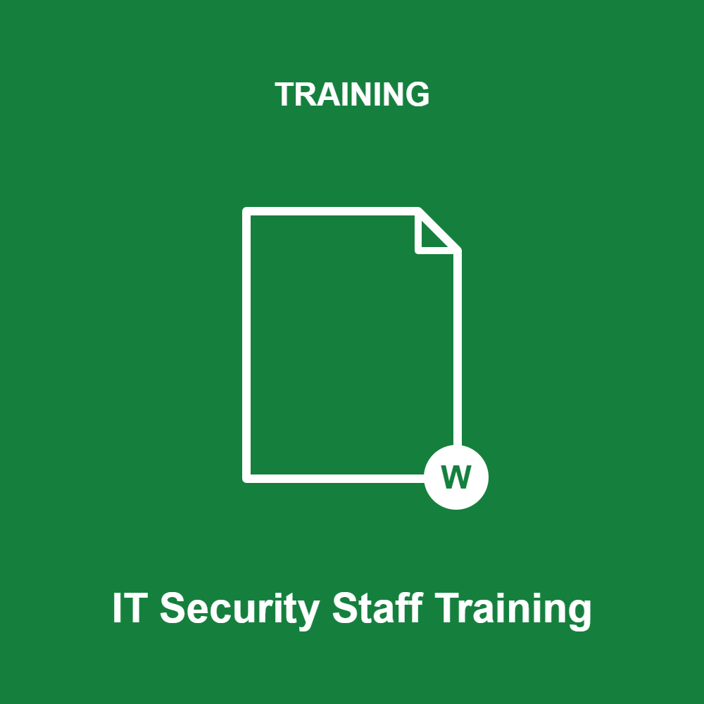 I.T. Security Staff Training