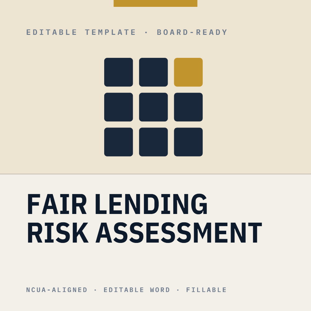 Fair Lending Risk Assessment Template