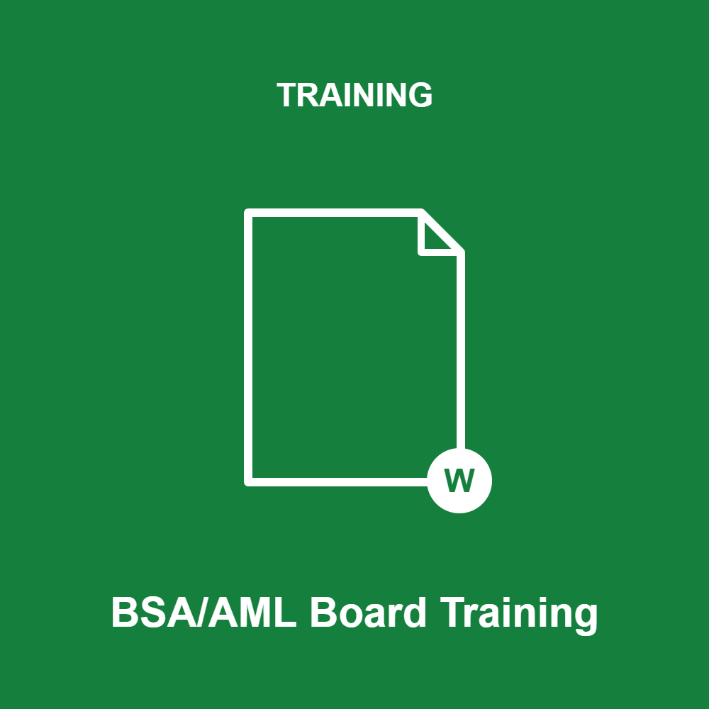 BSA/AML Board Training Word Document