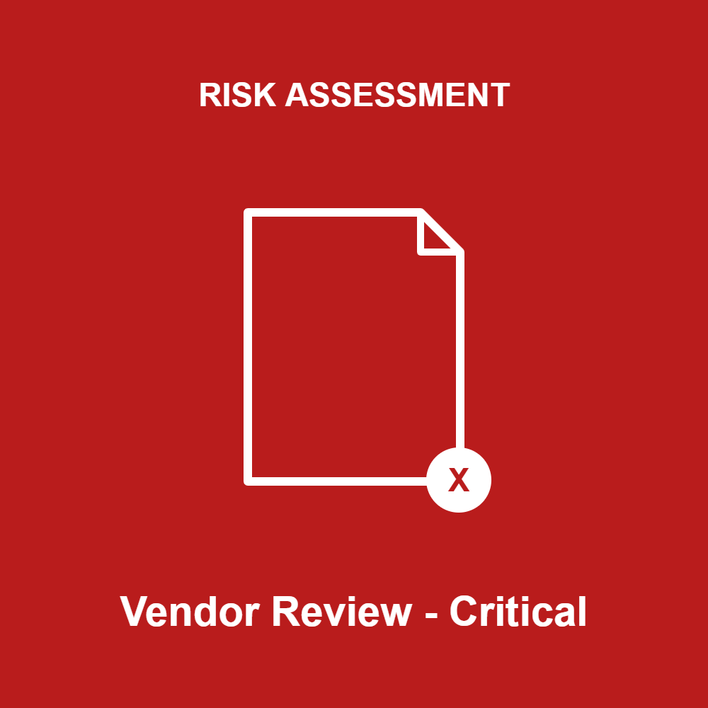 Critical Vendor Review Worksheet