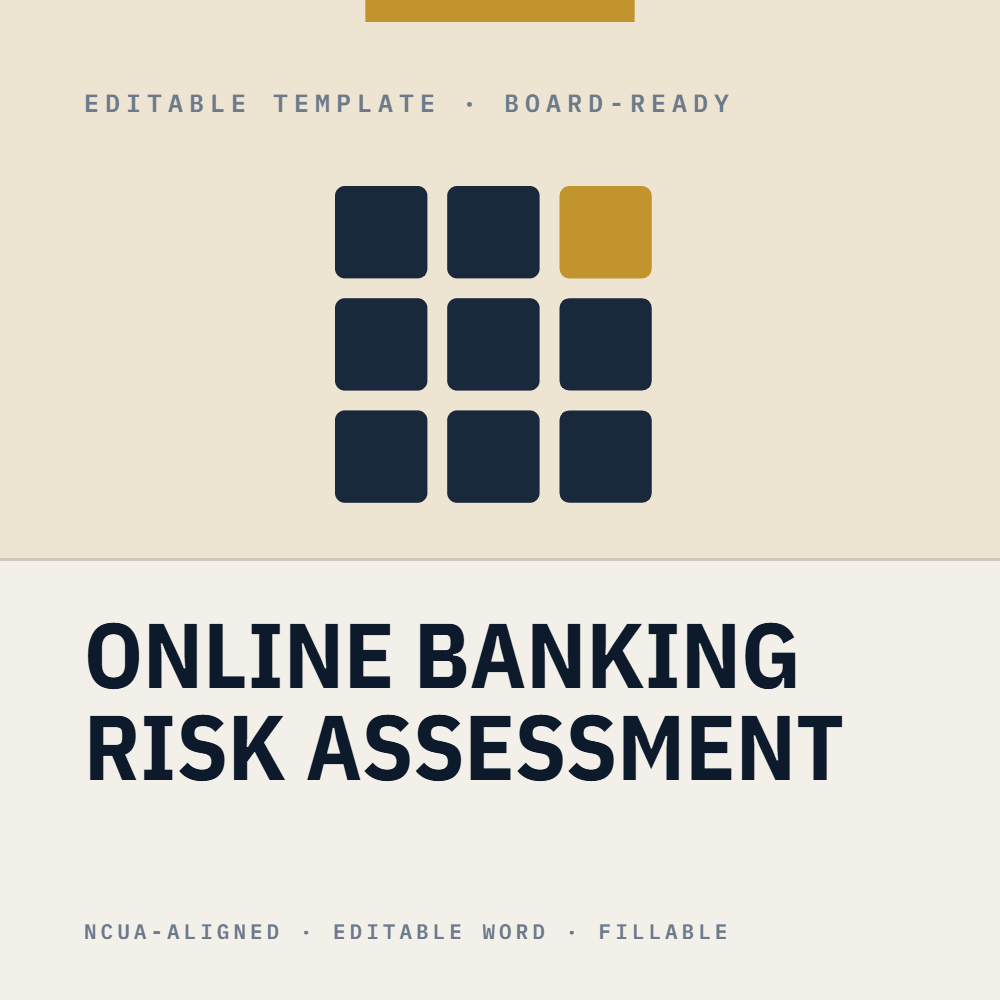 Online and Mobile Banking Risk Assessment Template