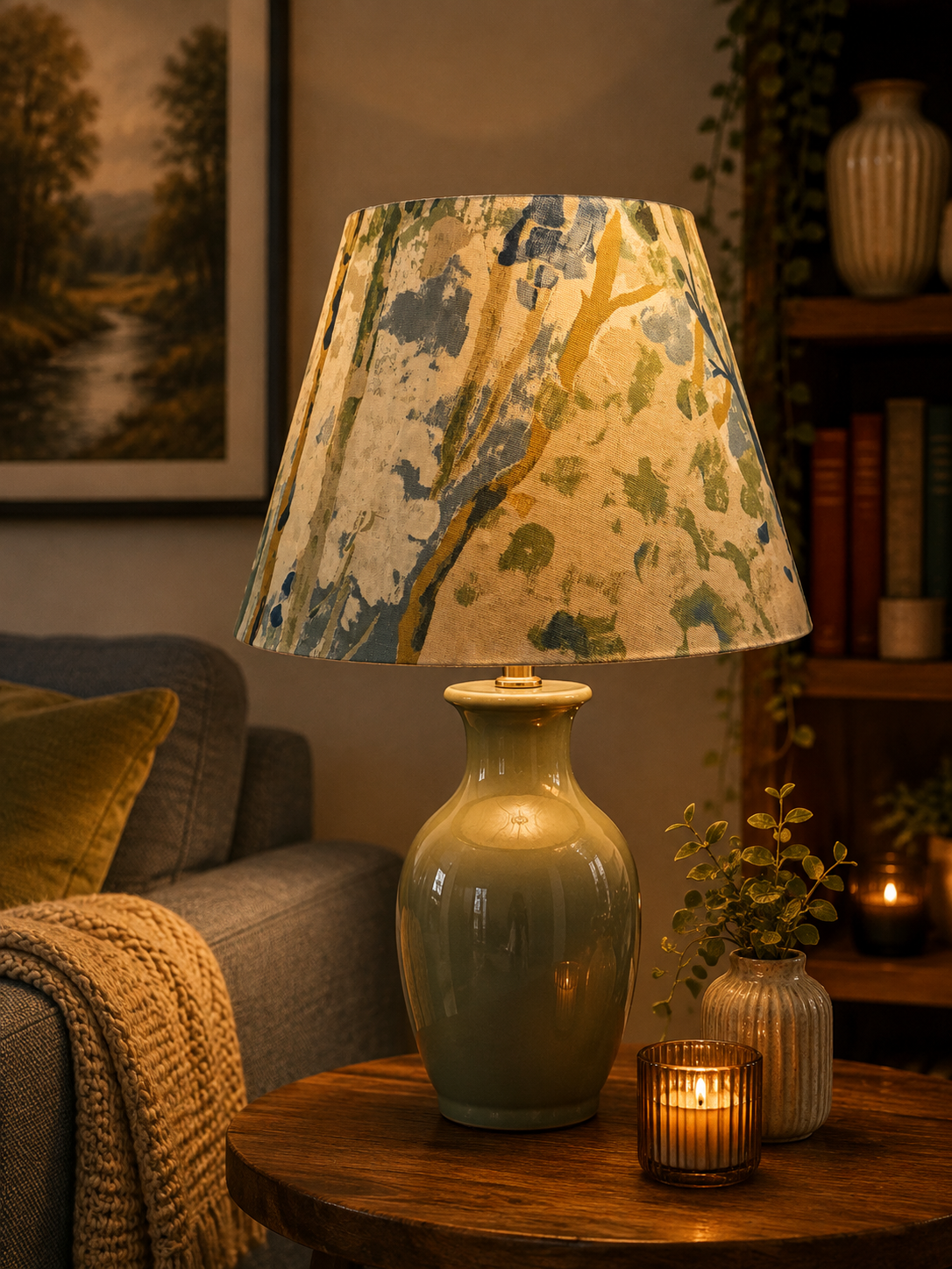 Silver Birch Conical Lampshade