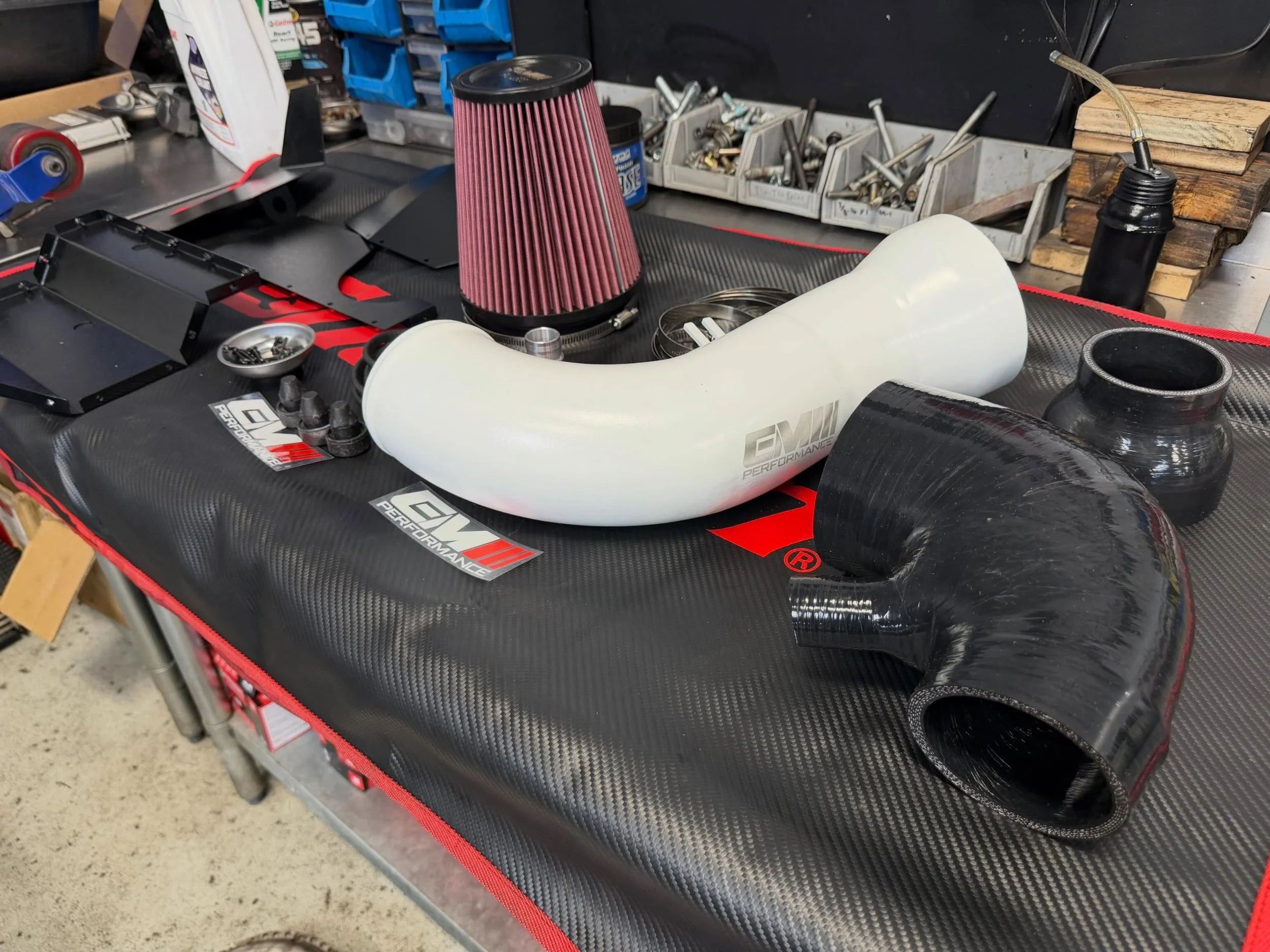 @boosted_em_ko came in today for his new @emperformance_offical intake for his built Alltrack 🤙

This intake is a great upgrade for his built 1.9L stroker and sounds amazing in person! The quality is great and comes with extra clamps, inlet adapter,