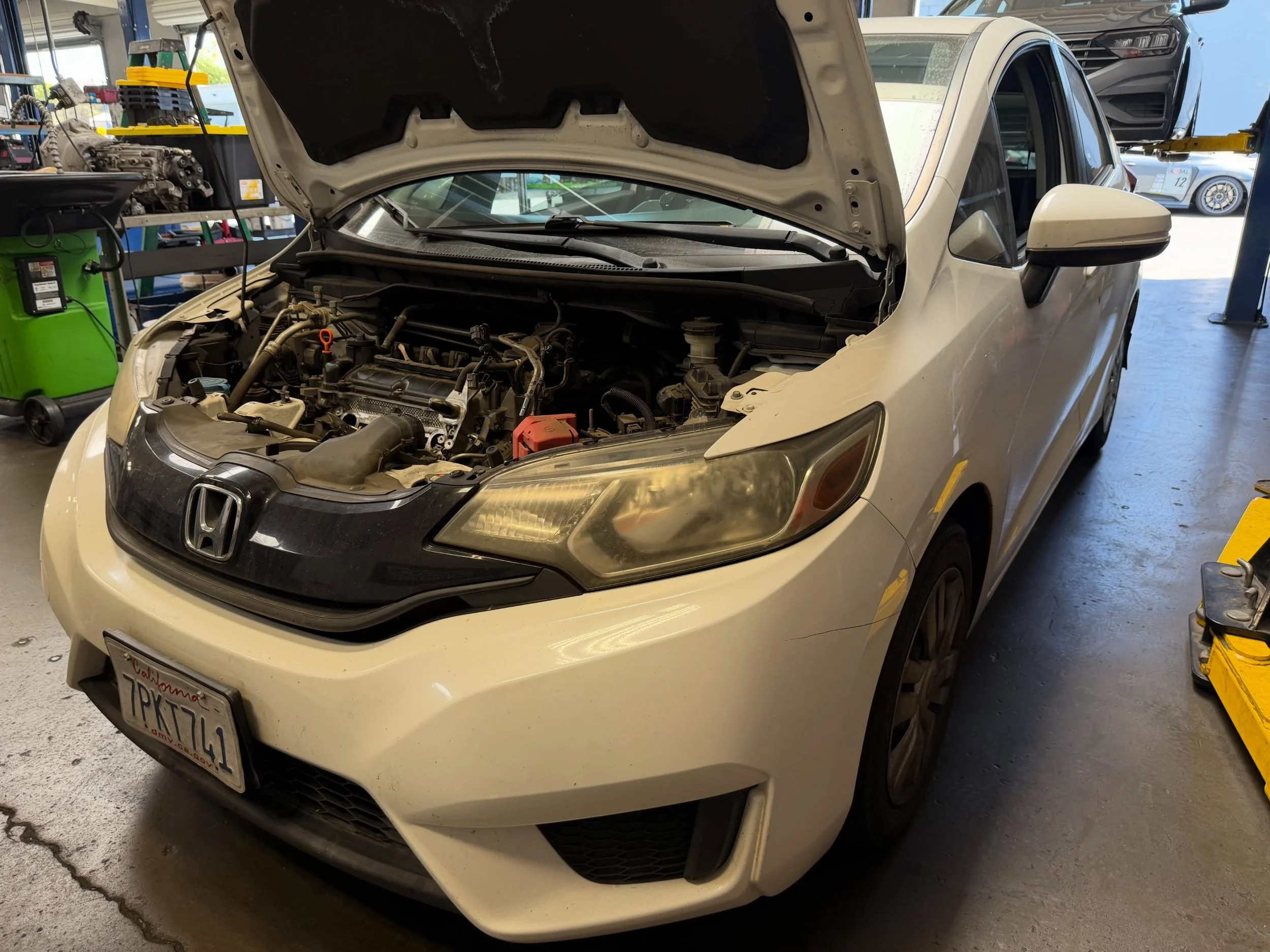 @timochuuu brought in his 2016 Honda Fit in for carbon cleaning/valve lash inspection, all valves were within factory specifications and did not need any adjustment! This is also my first carbon cleaning on a Honda in general, and for the mileage the