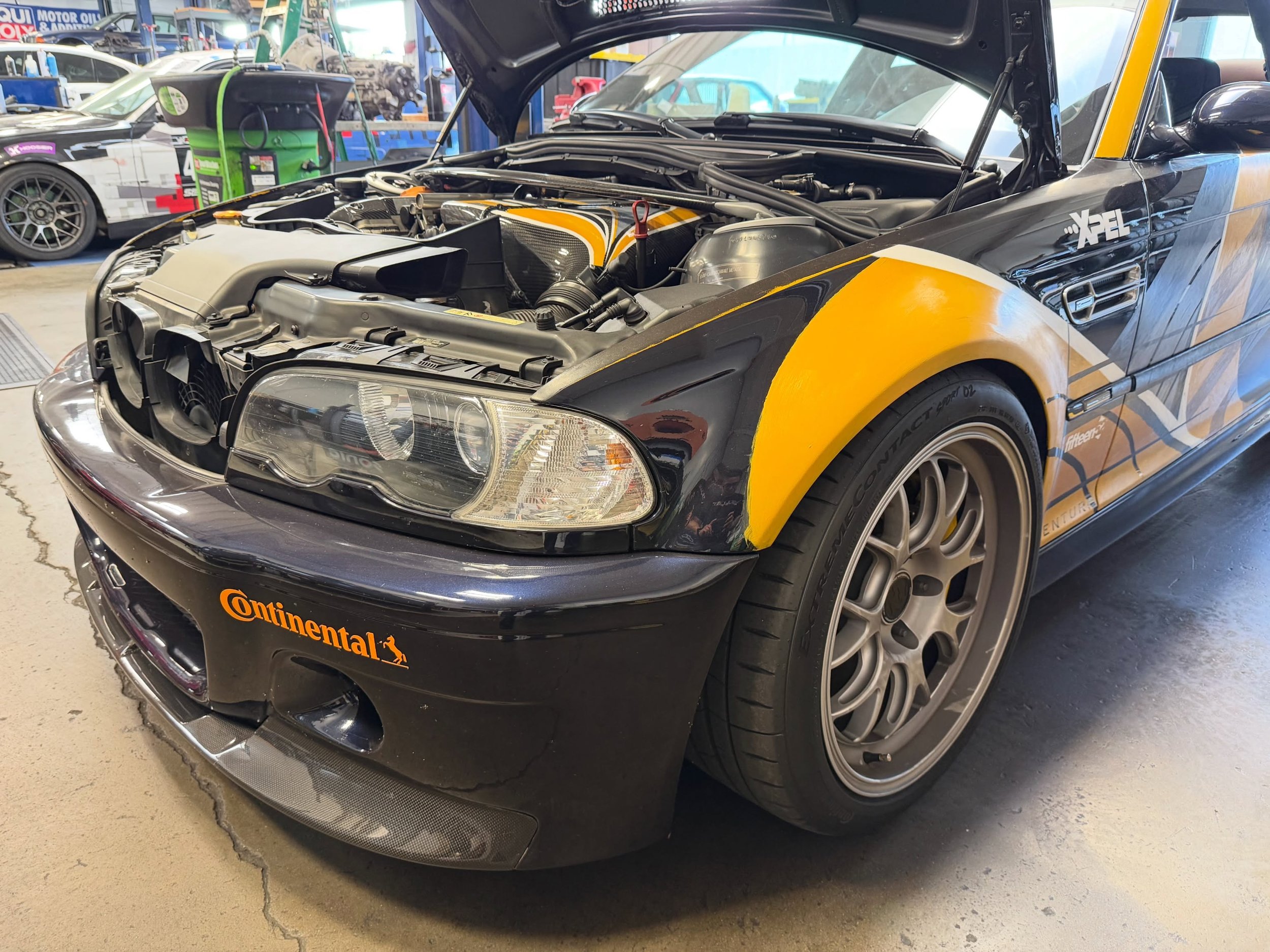 Customer brought in his hand painted E46 M3 in for some cooling upgrades! All new CSF Radiator and oil cooler installed in vehicle, We also replace all 4 02 sensors!

Vehicle is now ready to hit the track and stay cool! 🤙 

DM to book your appointme
