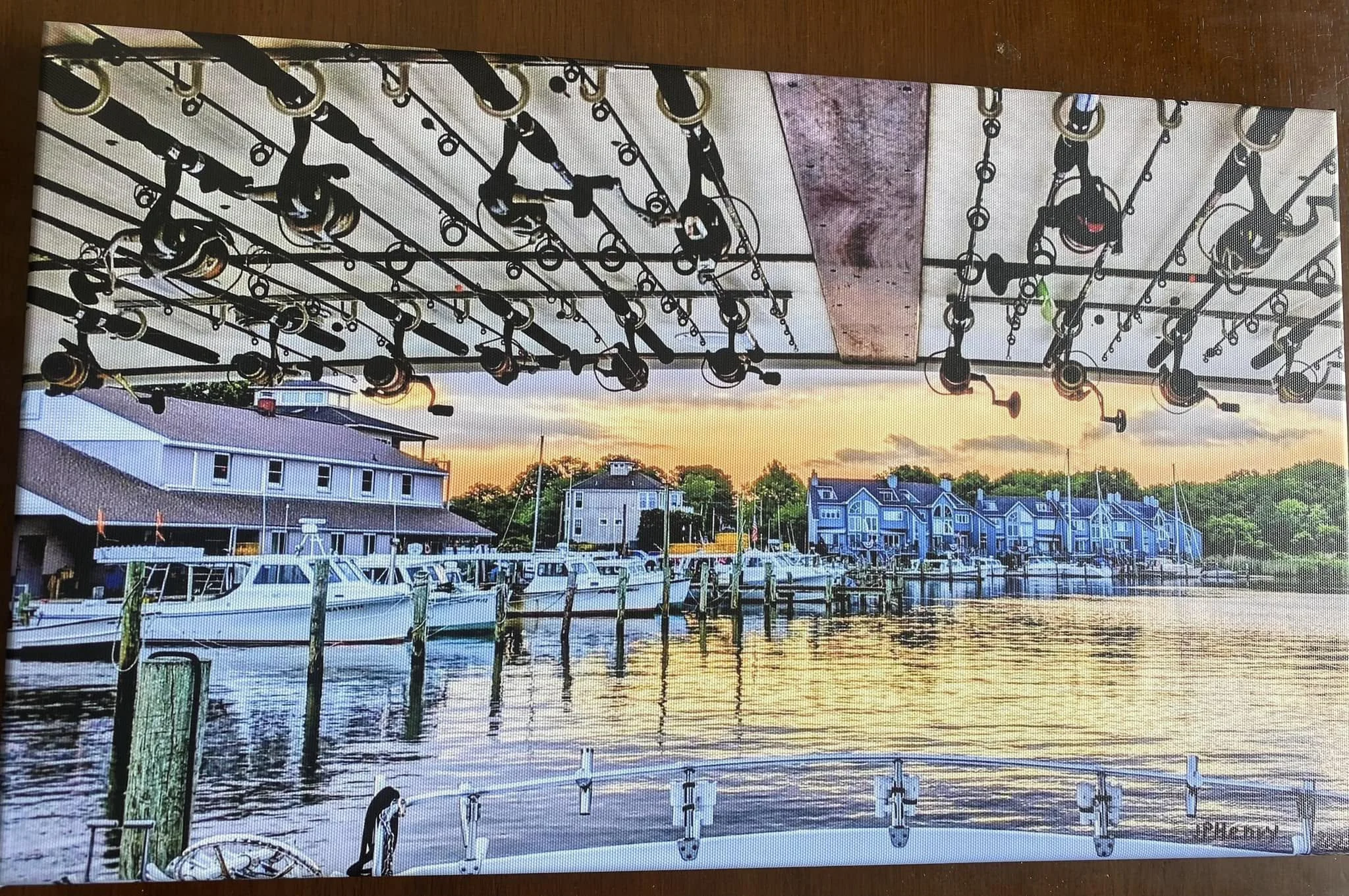 Beautiful shot of Rock Hall Harbor by J.P. Henry, from an Elligail Charters excursion