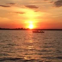 Beautiful sunset from an Elligail Charters excursion