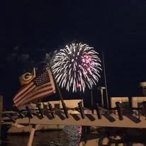 Watching fireworks on an Elligail Charters excursion