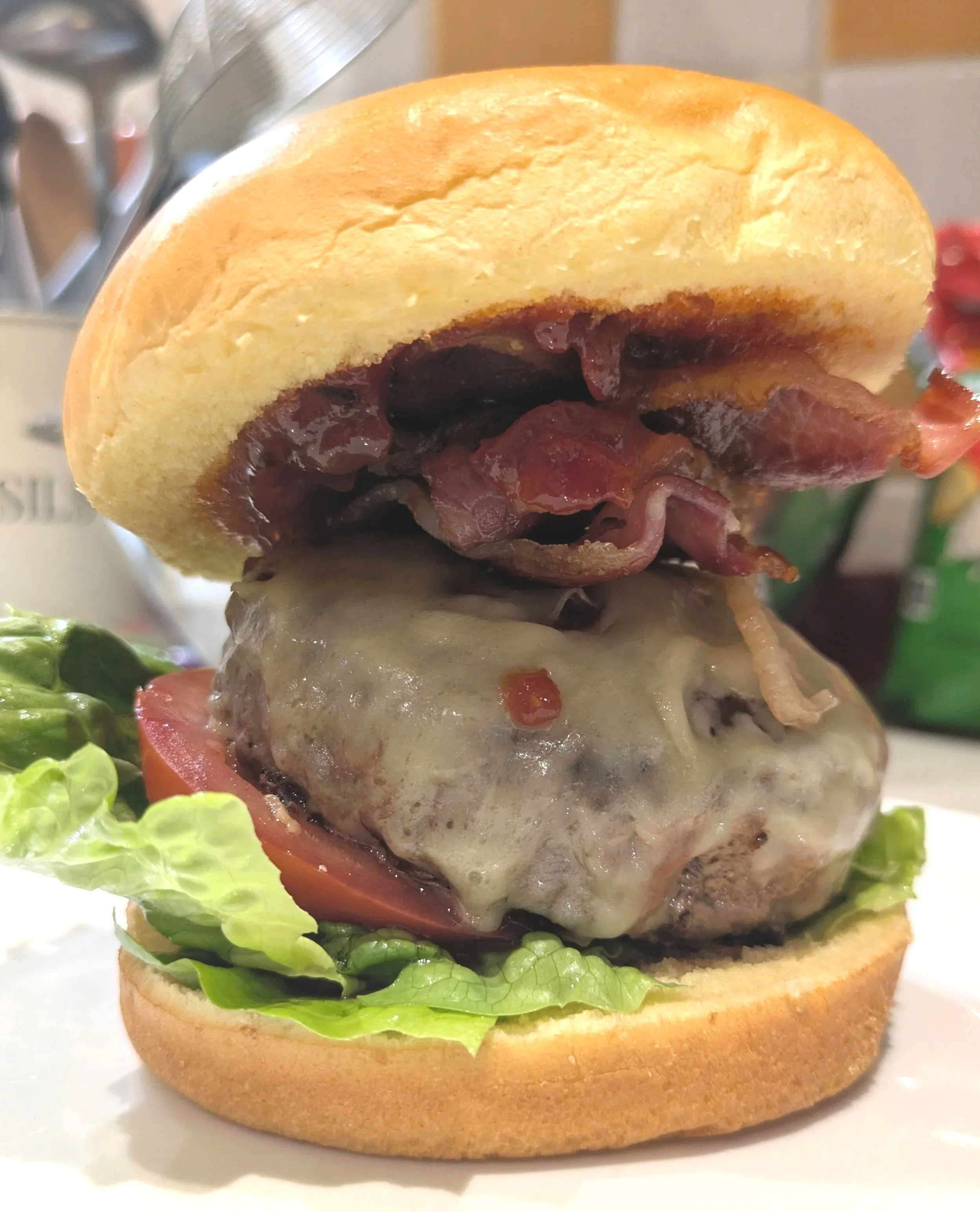 A cheese and bacon burger is no longer complete without 'Bad Boss' chipotle jam - it adds a sweet and smoky flavour that works perfectly with the saltiness of the bacon - a real winner for any BBQ! 🐷
