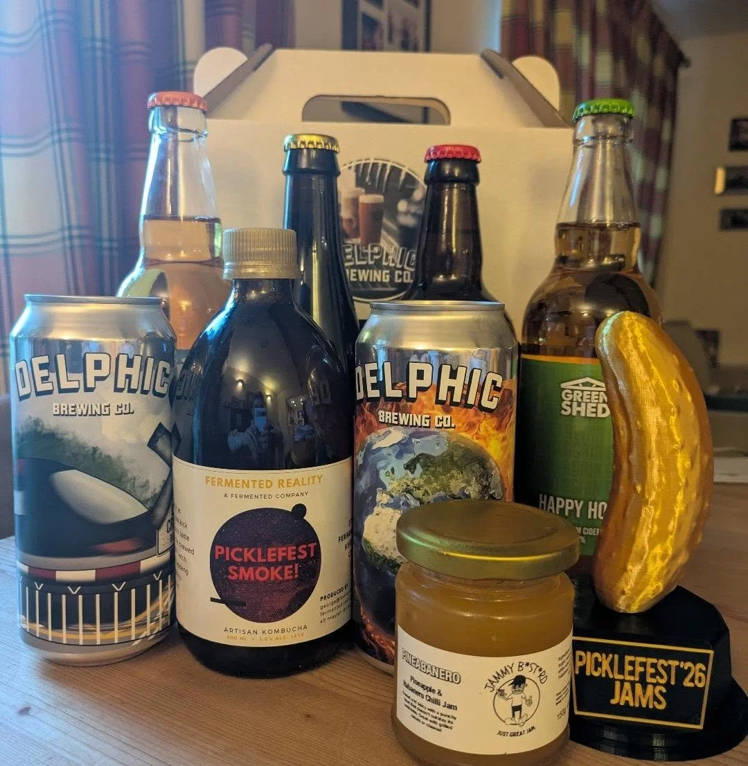 🤯 what a day at #picklefest2026! We decided to enter to get a bit of feedback, and were stunned but super excited that Pineabanero won! 🍍
I also took a mad dash to Snappy Snaps to print our details (we didn't think to take any!! 🫣) as people were 