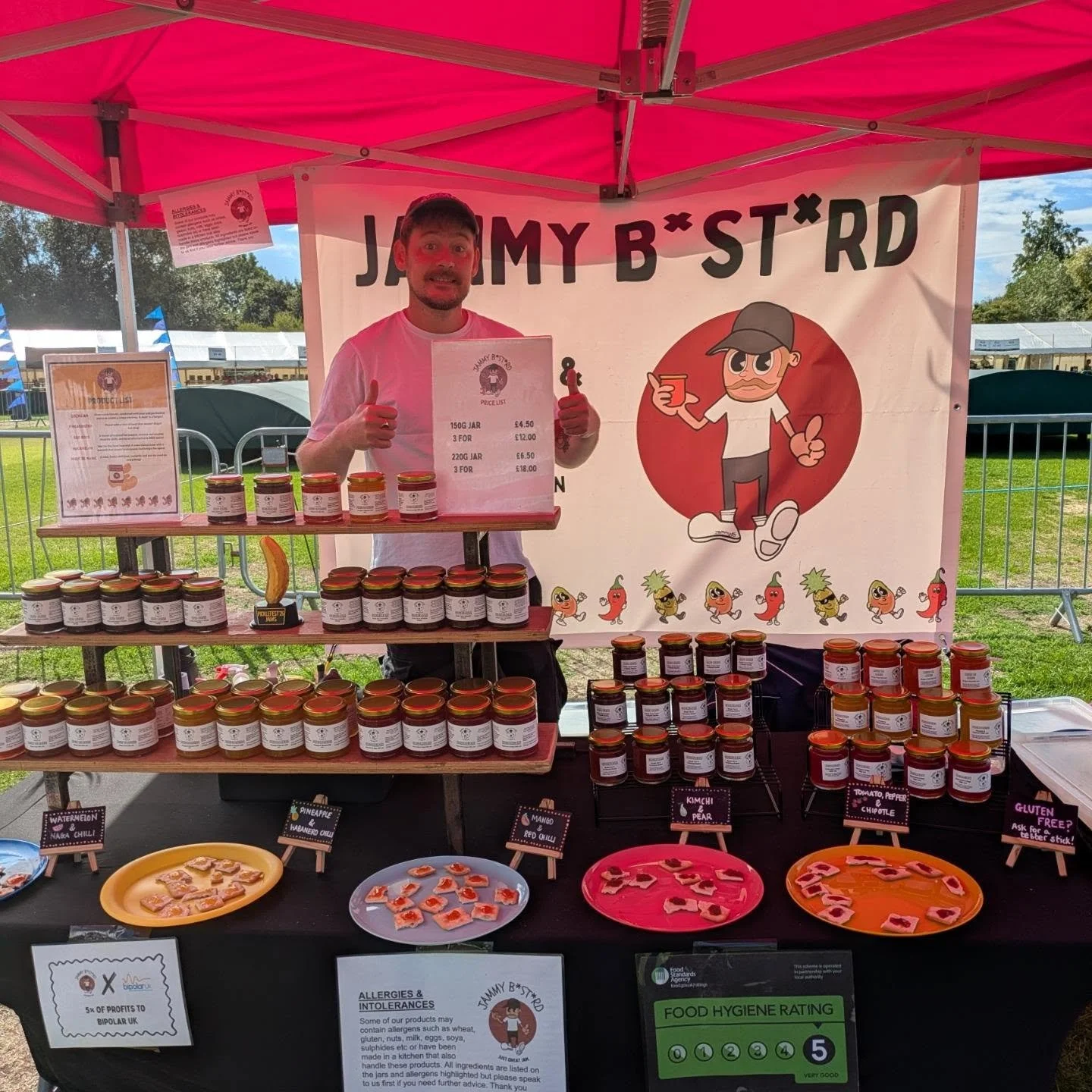 We have grown quite attached to Newbury since our jam debut in July, and were back last weekend at @nfestuk with a bit of a glow up 🌟

1. Jam set up before the wind completely took out multiple plates and signs 🌪️
2. Poster to show off our award wi