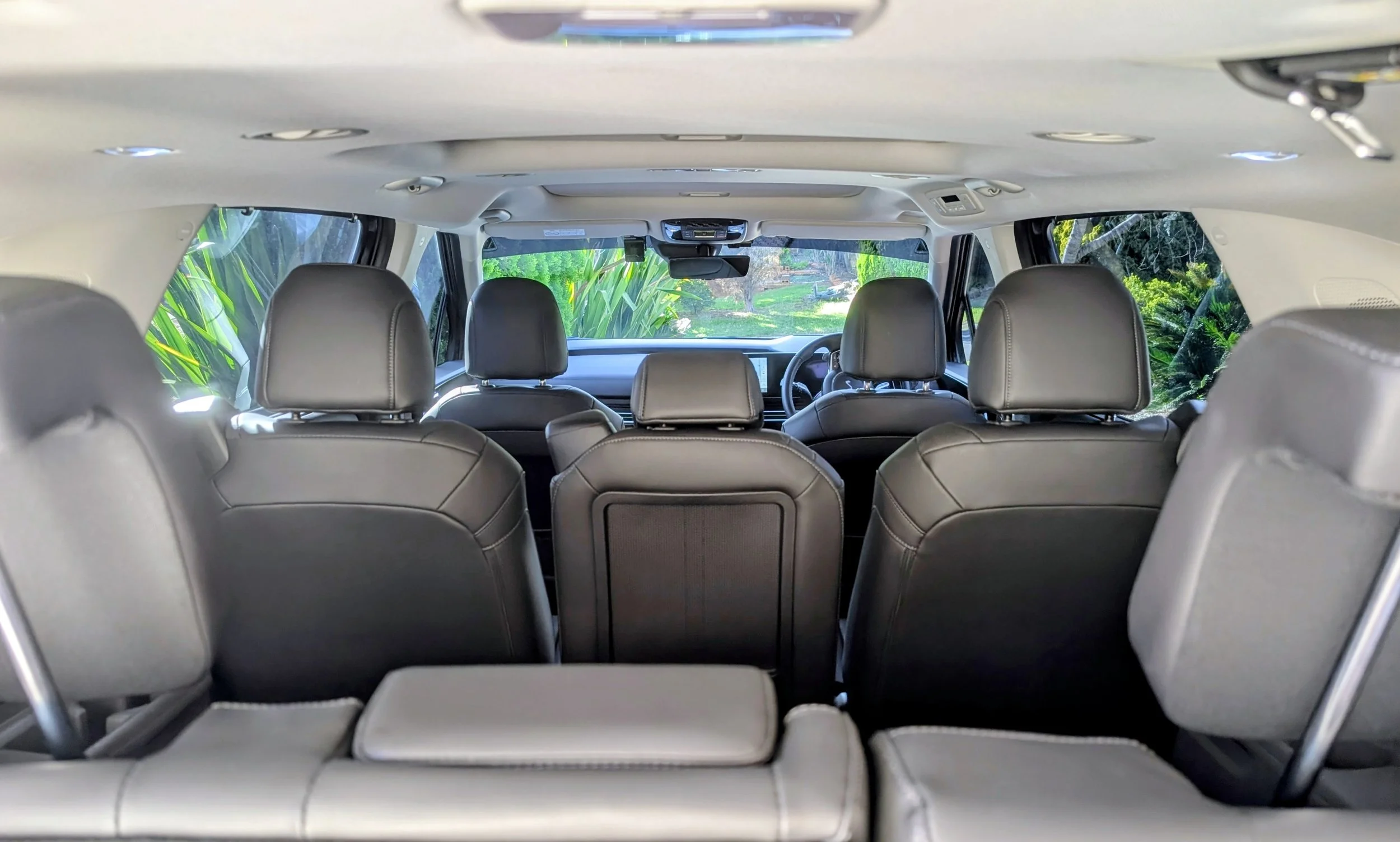 Spacious and comfortable interior of the Kia Carnival used by Nour Access for private and assisted transport services throughout Sydney.
