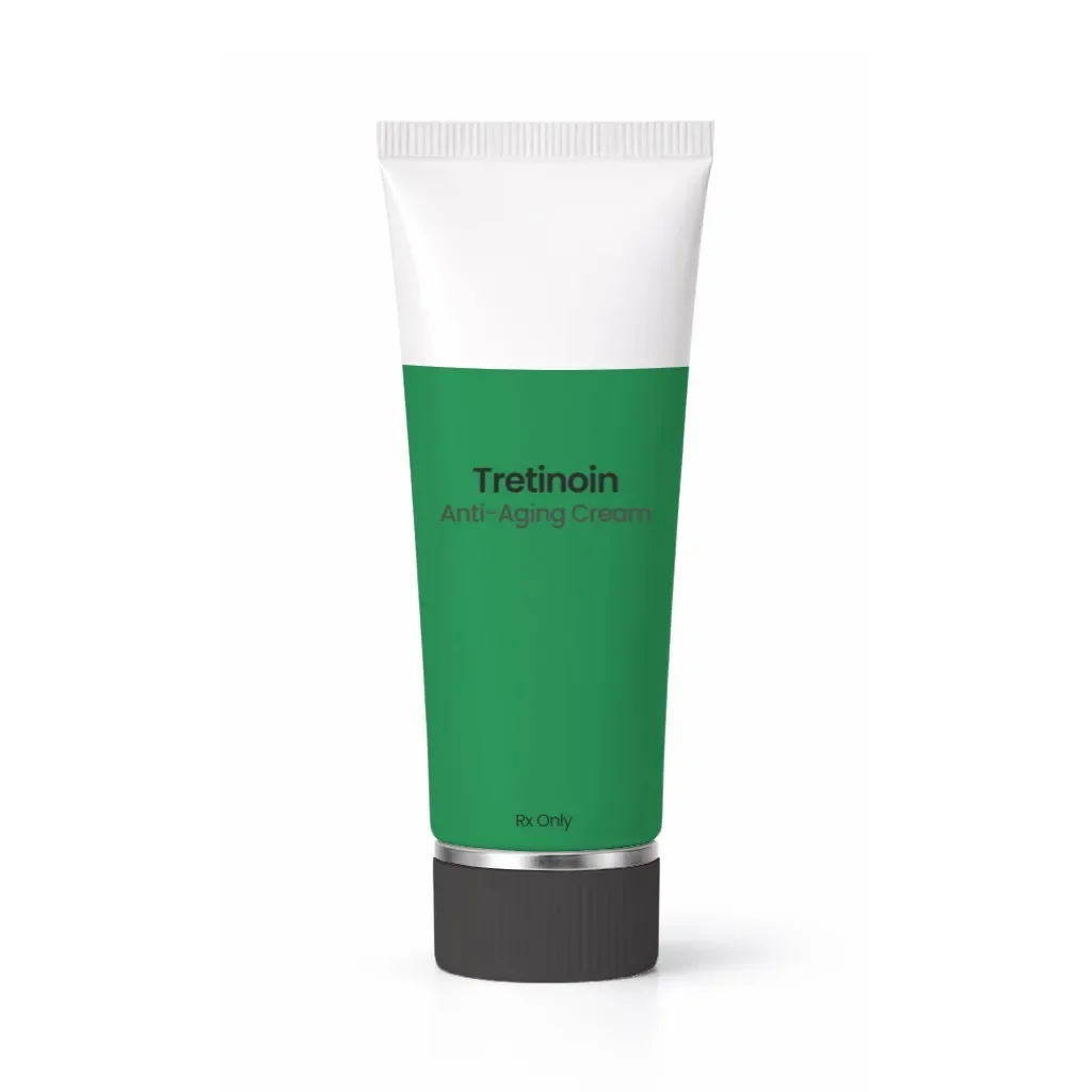 Prescription tretinoin cream for anti-aging skincare