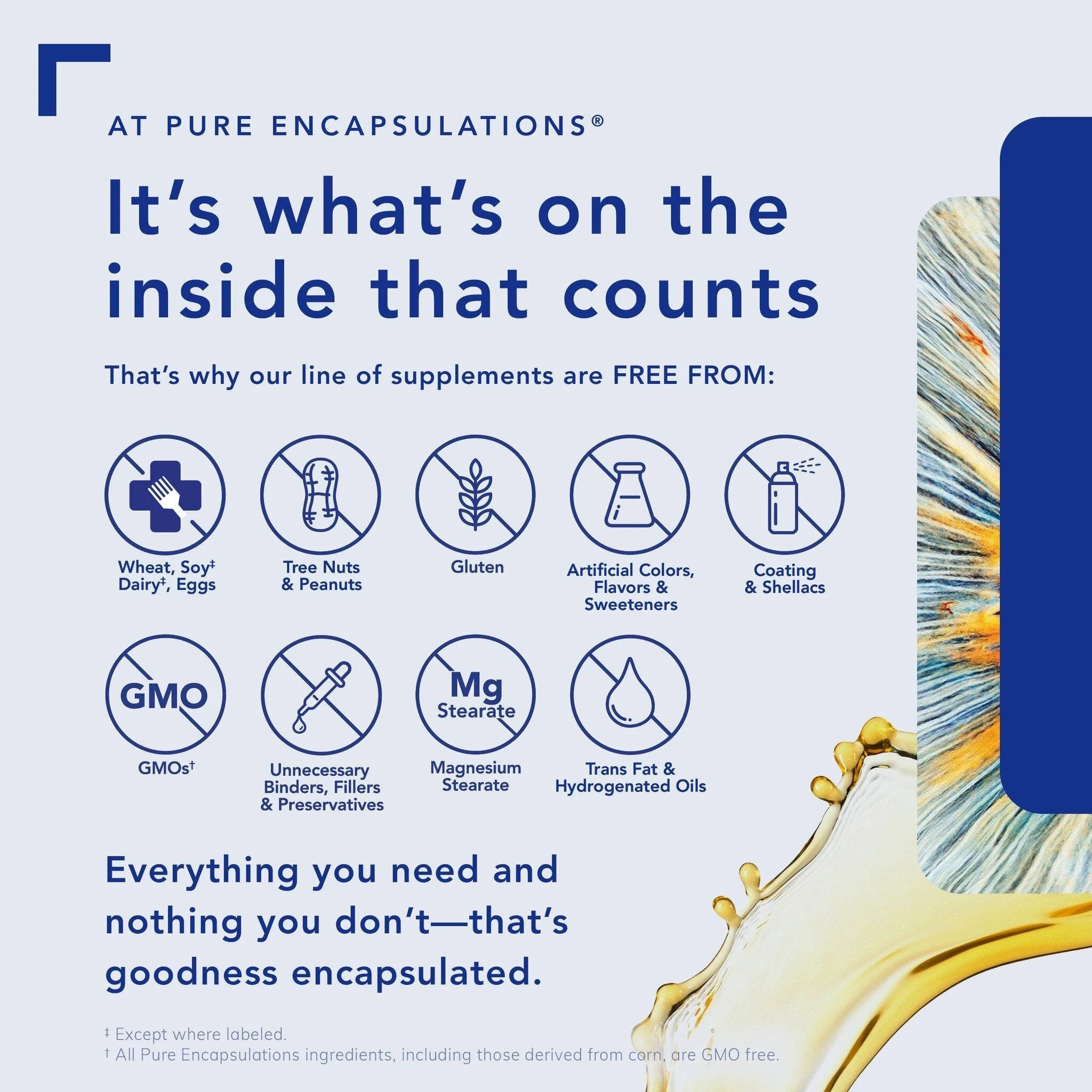Pure Encapsulations Cortisol Calm capsules with Sensoril ashwagandha, rhodiola, magnolia bark and L-theanine for relaxation, sleep and stress support.