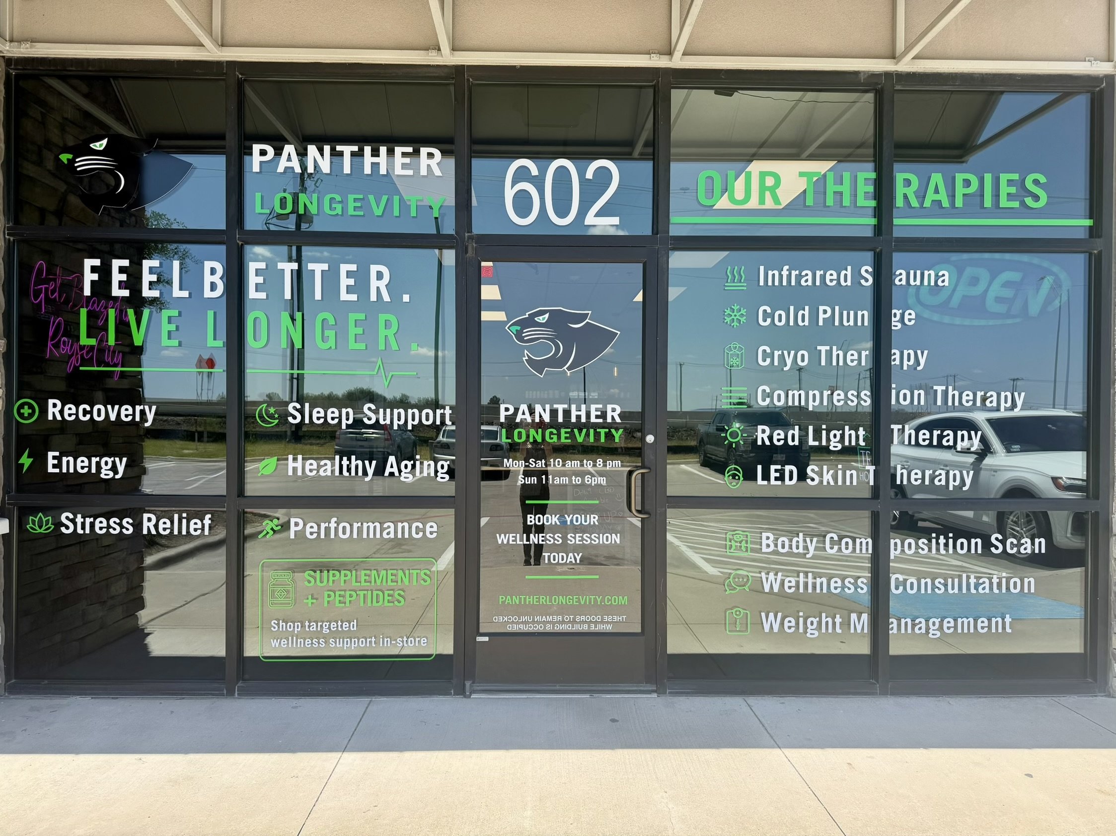 Panther Longevity Royse City storefront at 602 W I-30