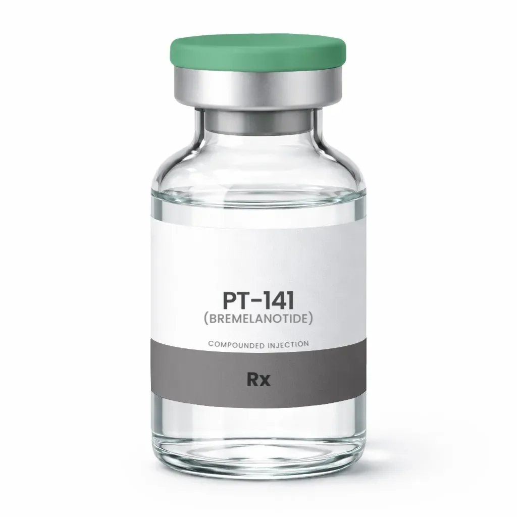 PT-141 bremelanotide peptide treatment vial