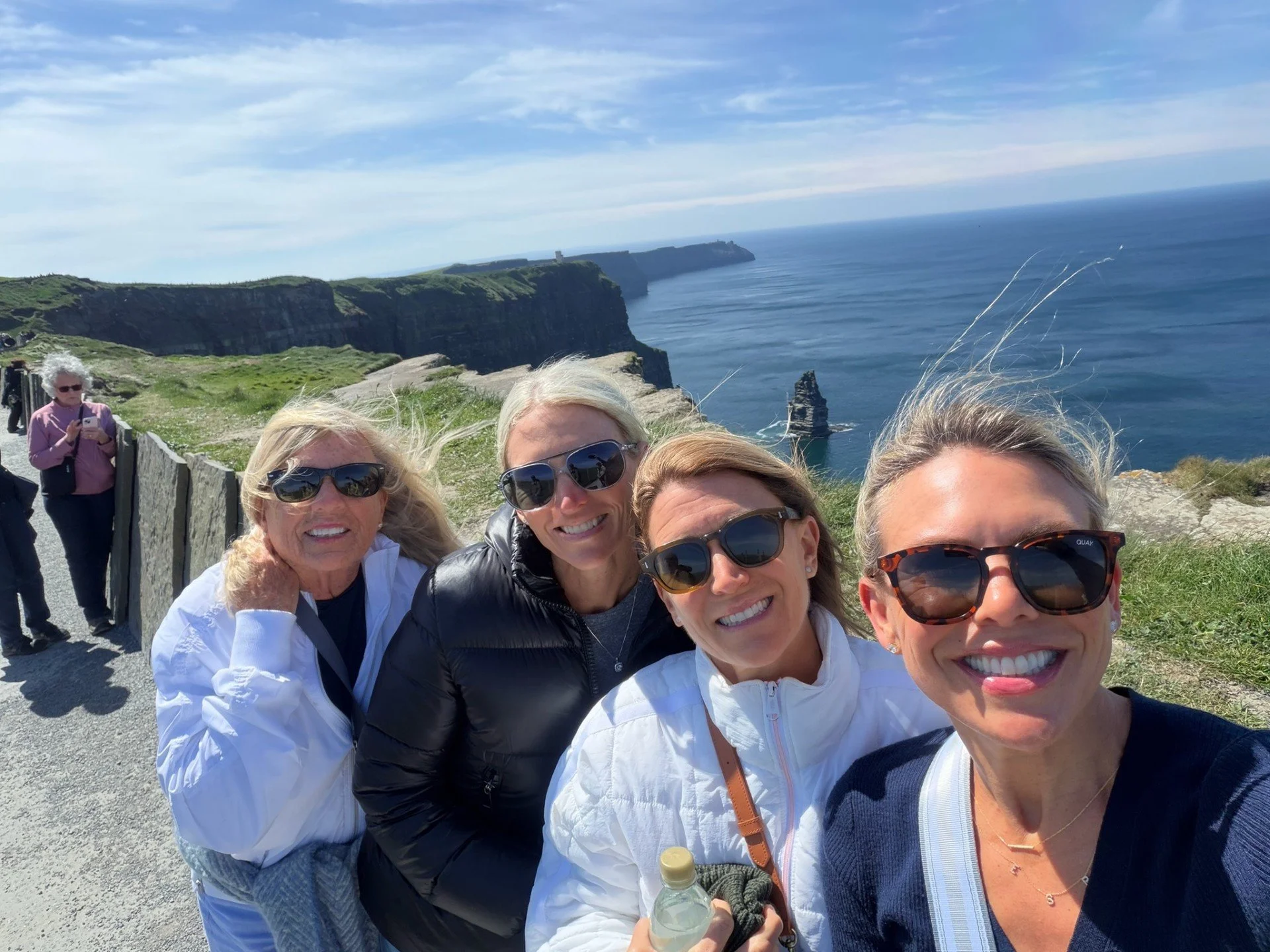 Left to right: Anne Browne, Amy Marsch, Brooke Davis and Alison Graf in Ireland