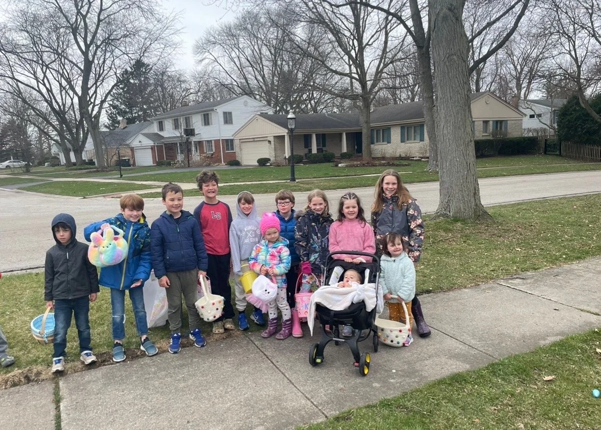 Children from the Hawthorne neighborhood in Lake Bluff