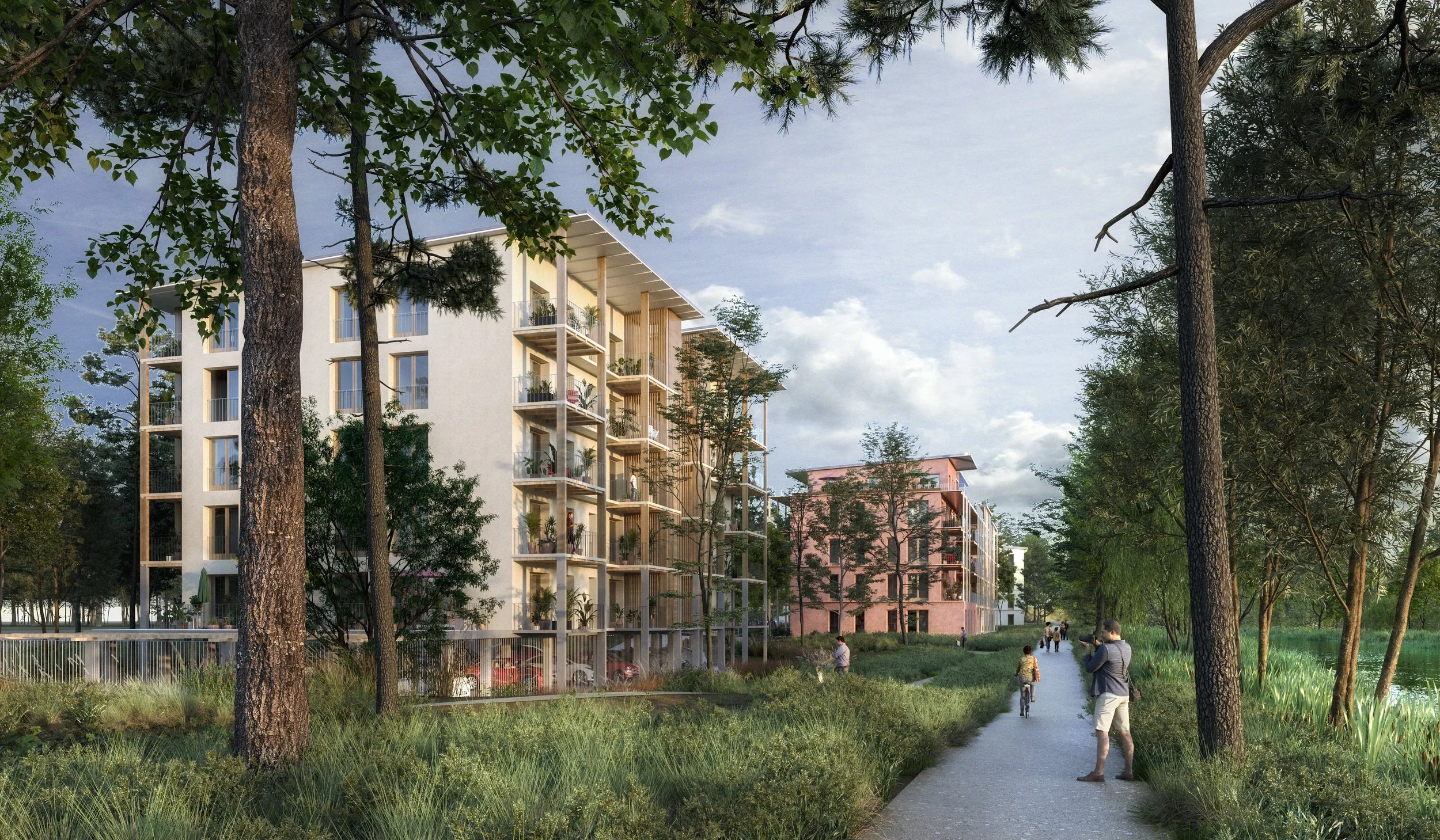 78 Logements en construction hors site mixte bois béton à Val de Reuil