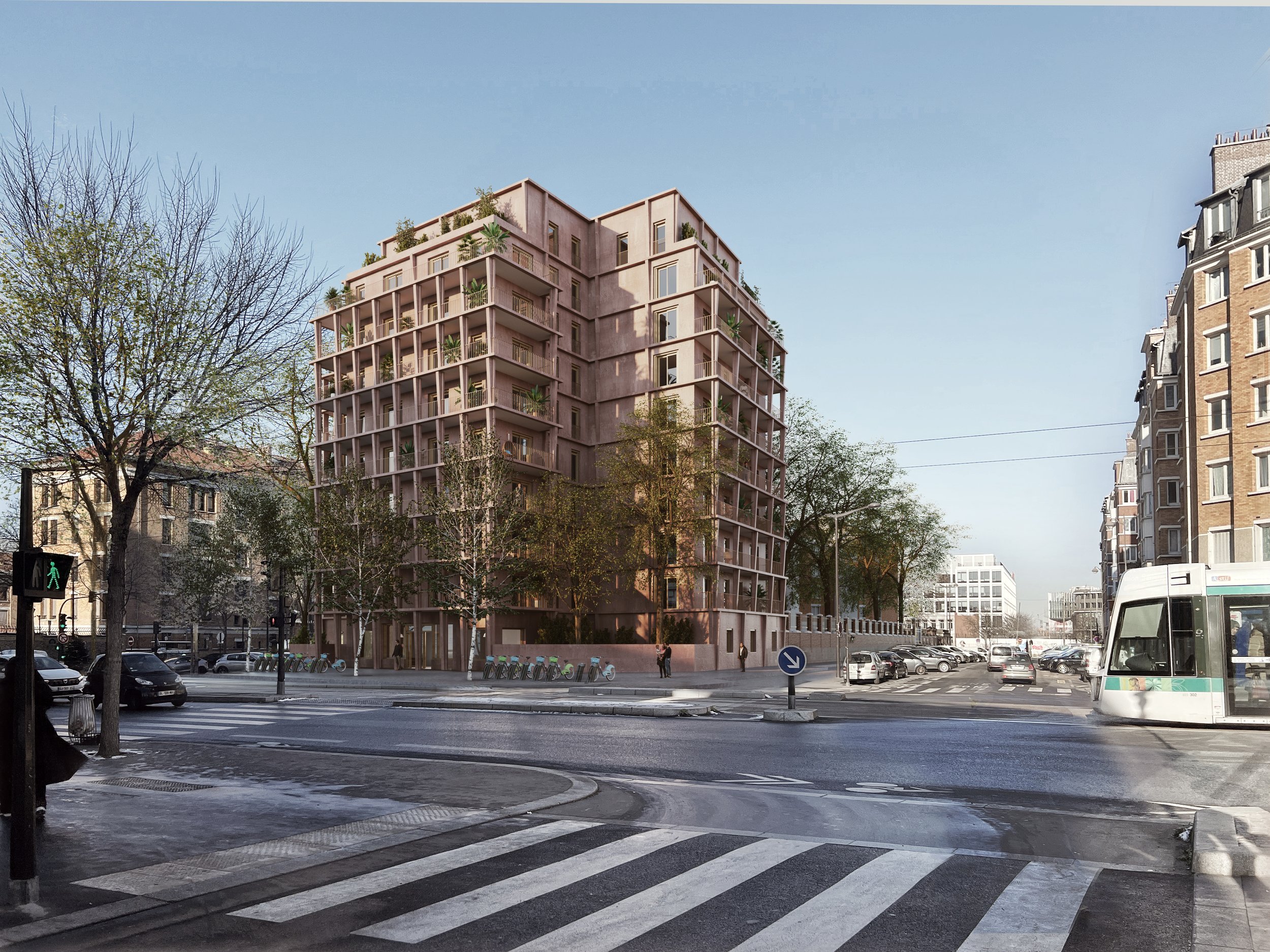 56 Logements en Béton-Bois hors site à Paris