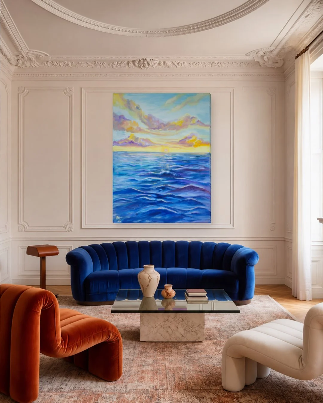 Lavendar Ray on the Sea - Fine Art Print
