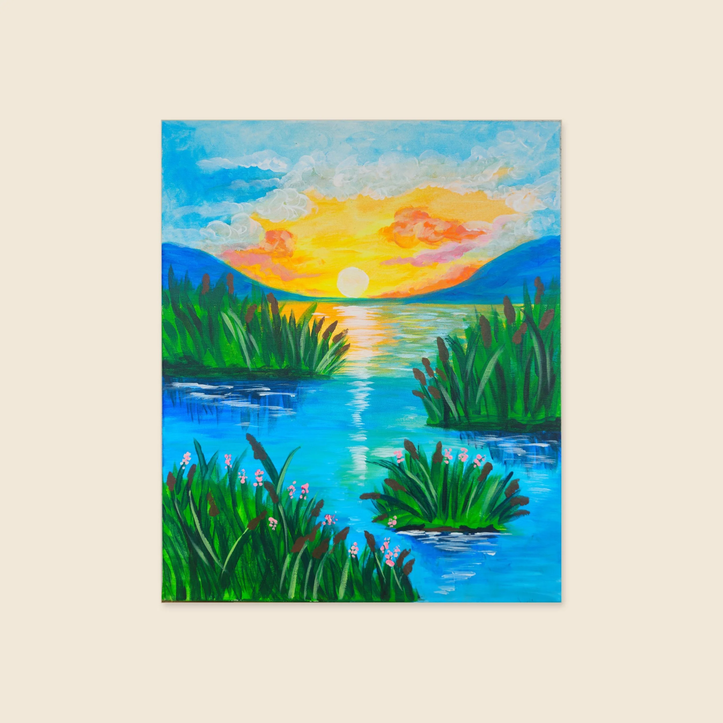Sunset at Lake Balaton - Fine Art Print