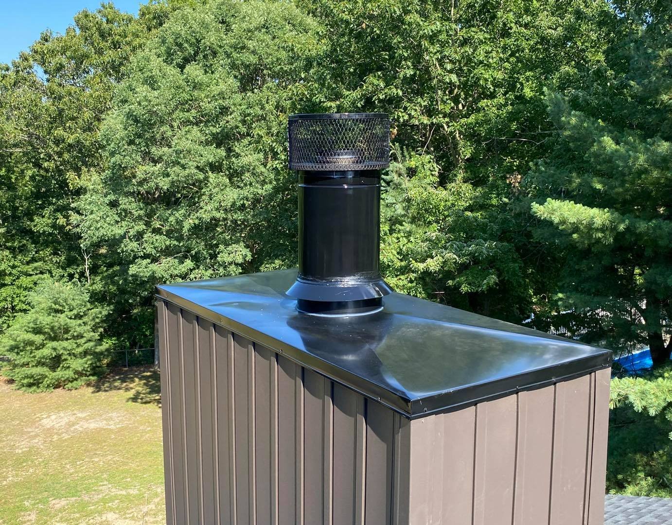 Custom Stainless Steel Chase Cover powder coated Black