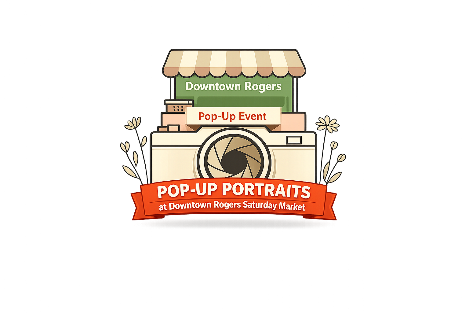 POP-UP PORTRAITS EVENT AT THE ROGERS ARKANSAS FARMERS MARKET SATURDAY