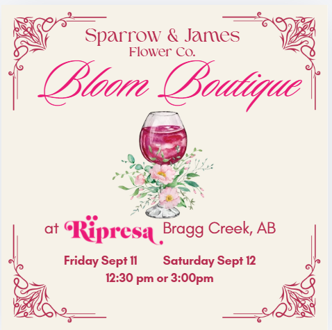 Bloom Boutique - flower arranging + wine tasting
