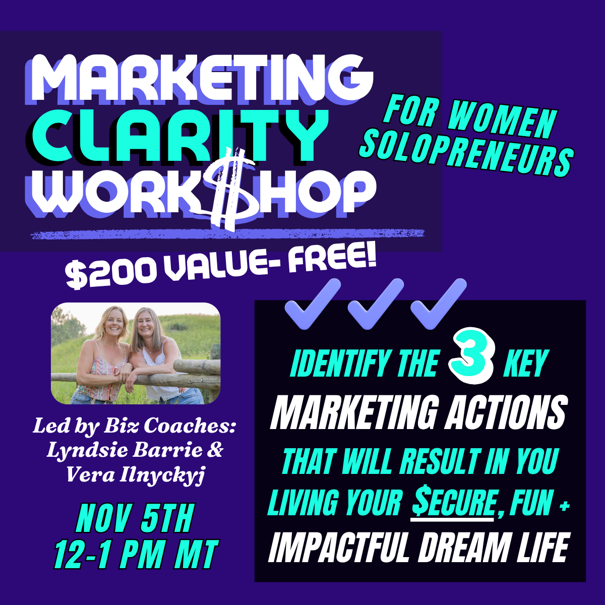 Marketing Clarity Workshop for Fempreneurs - FREE