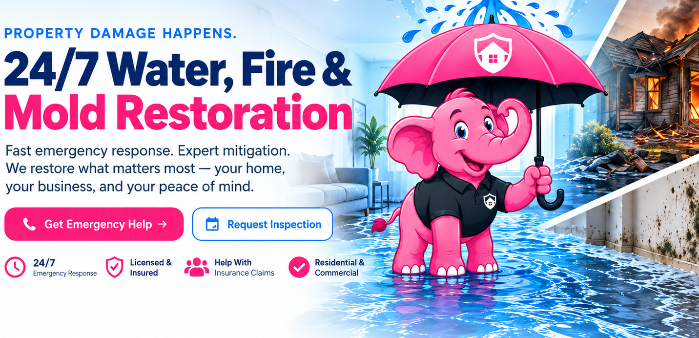 WATER DAMAGE FIRE DAMAGE MOLD REMEDIATION MITIGATION EMERGENCY HELP 24 7