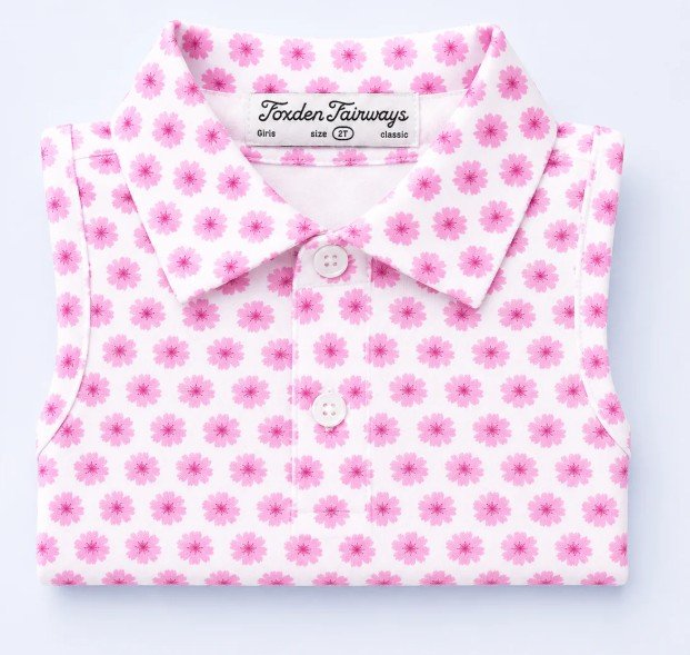 Azalea Bloom Girls Golf Polo