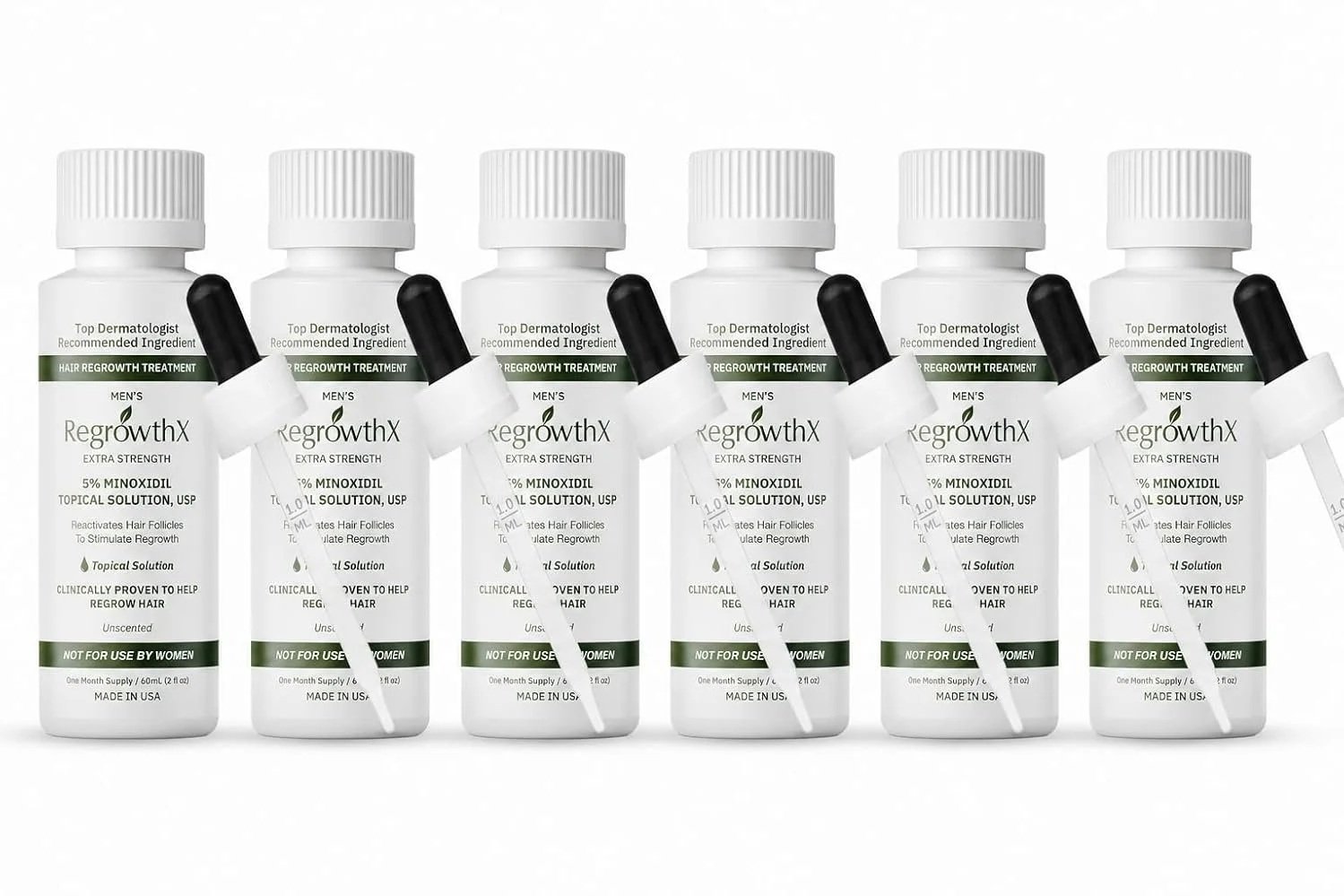 Minoxidil 5% (6x2 fl oz/60mL)