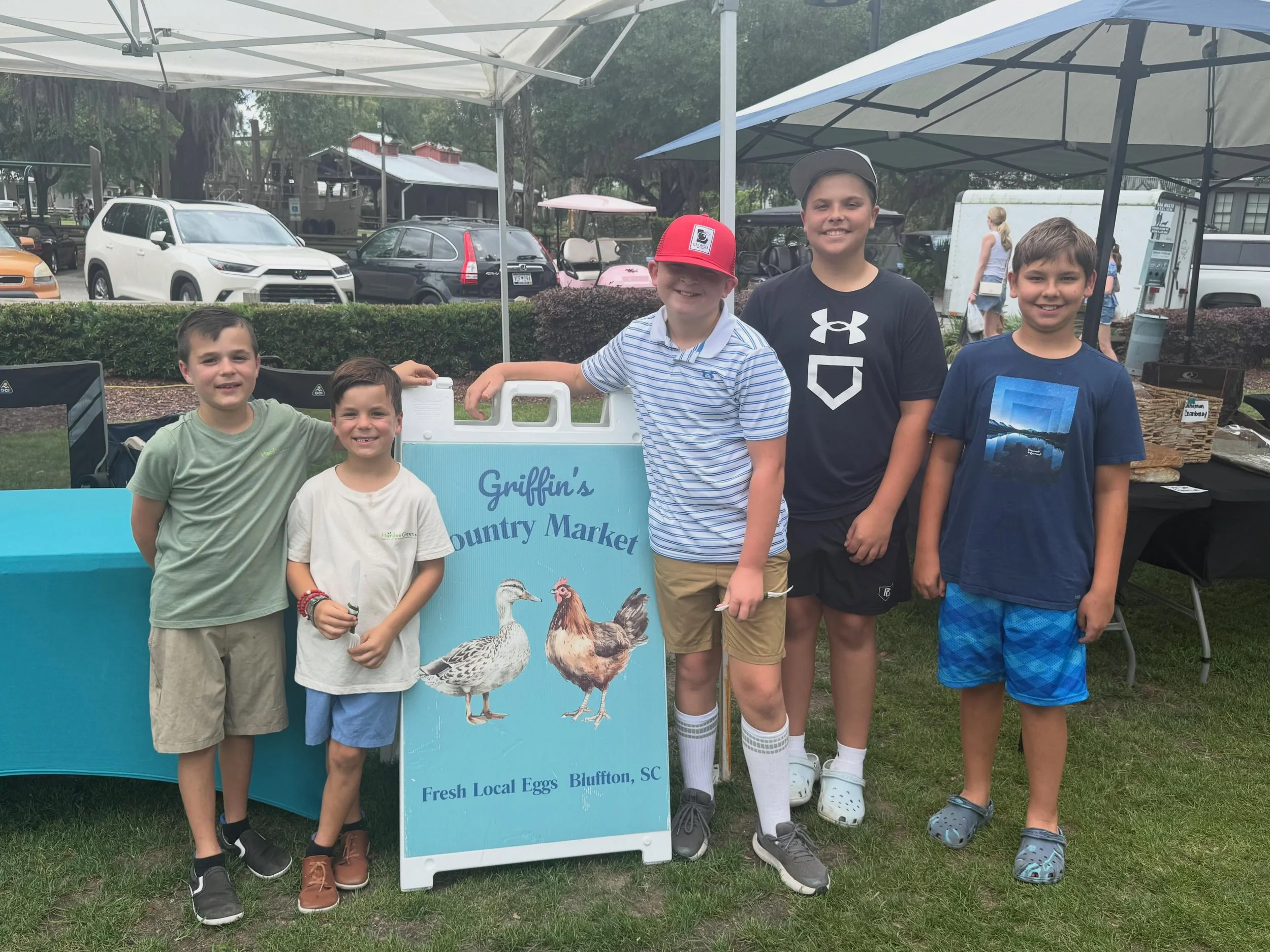 So happy to see my friends at the Bluffton Farmers Market! All sold out!!!