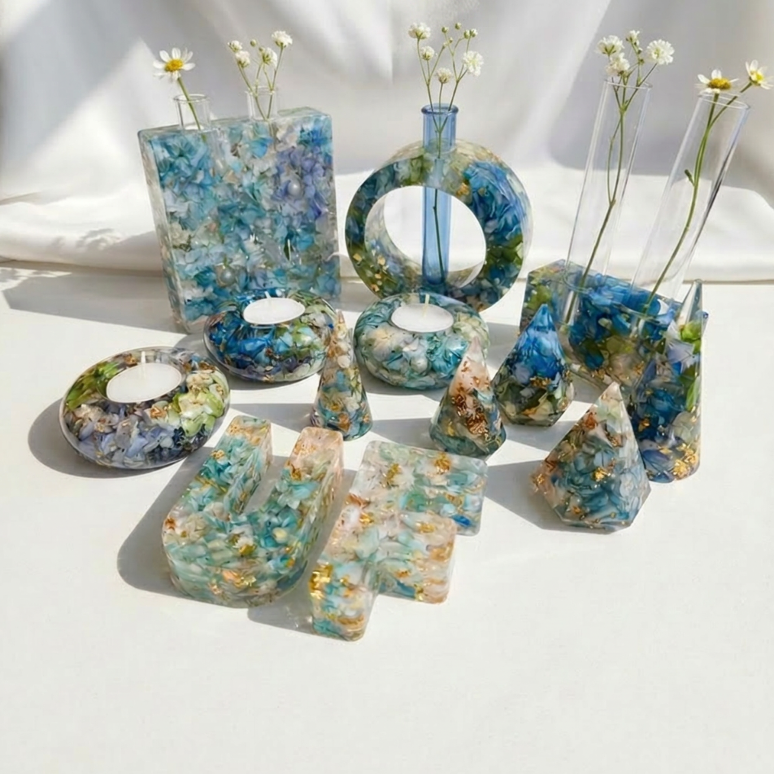 Hydrangea Collection! (Bud Vases, Tealight Holders, Ring Holders, and more!)