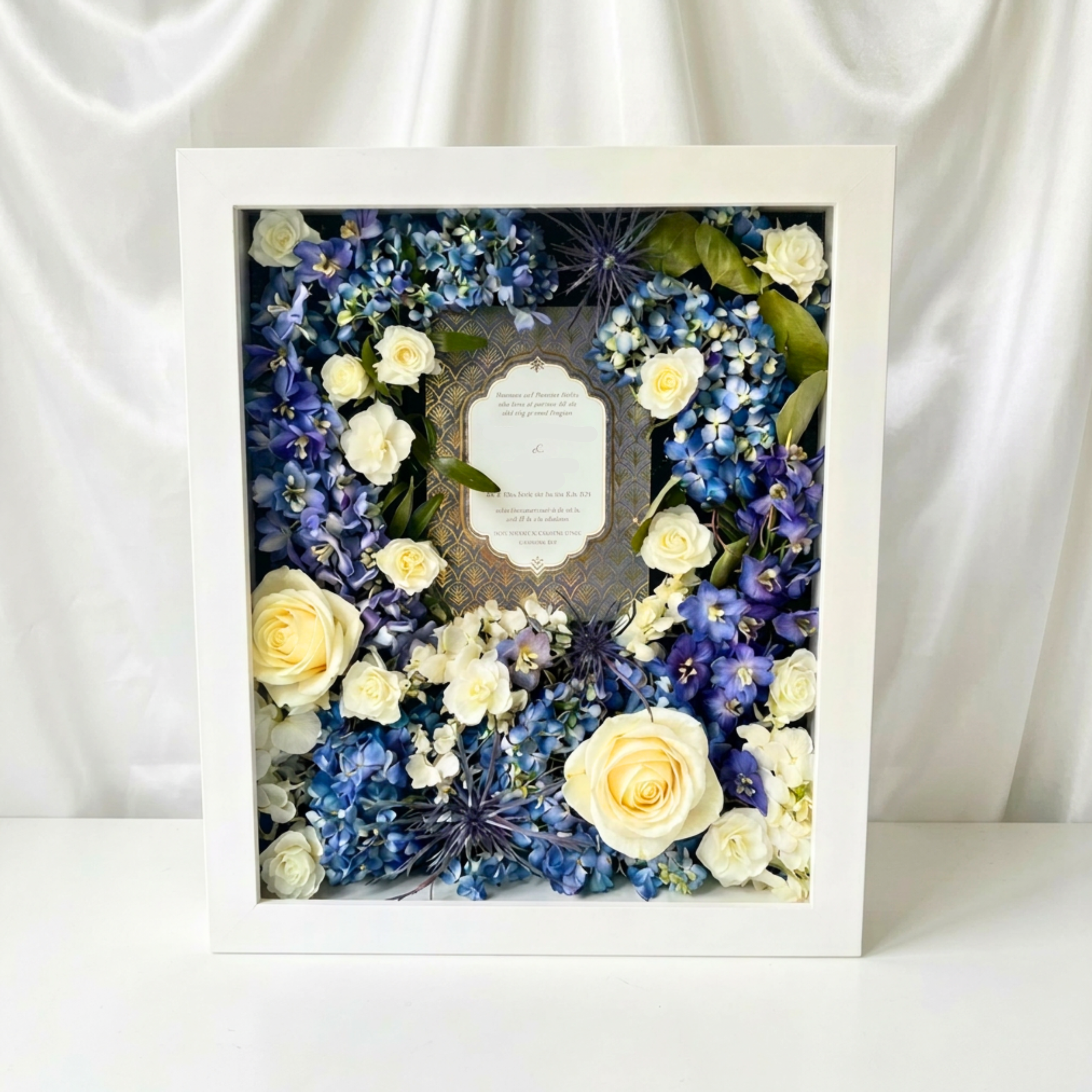 Shadow Box with Wedding Invitation