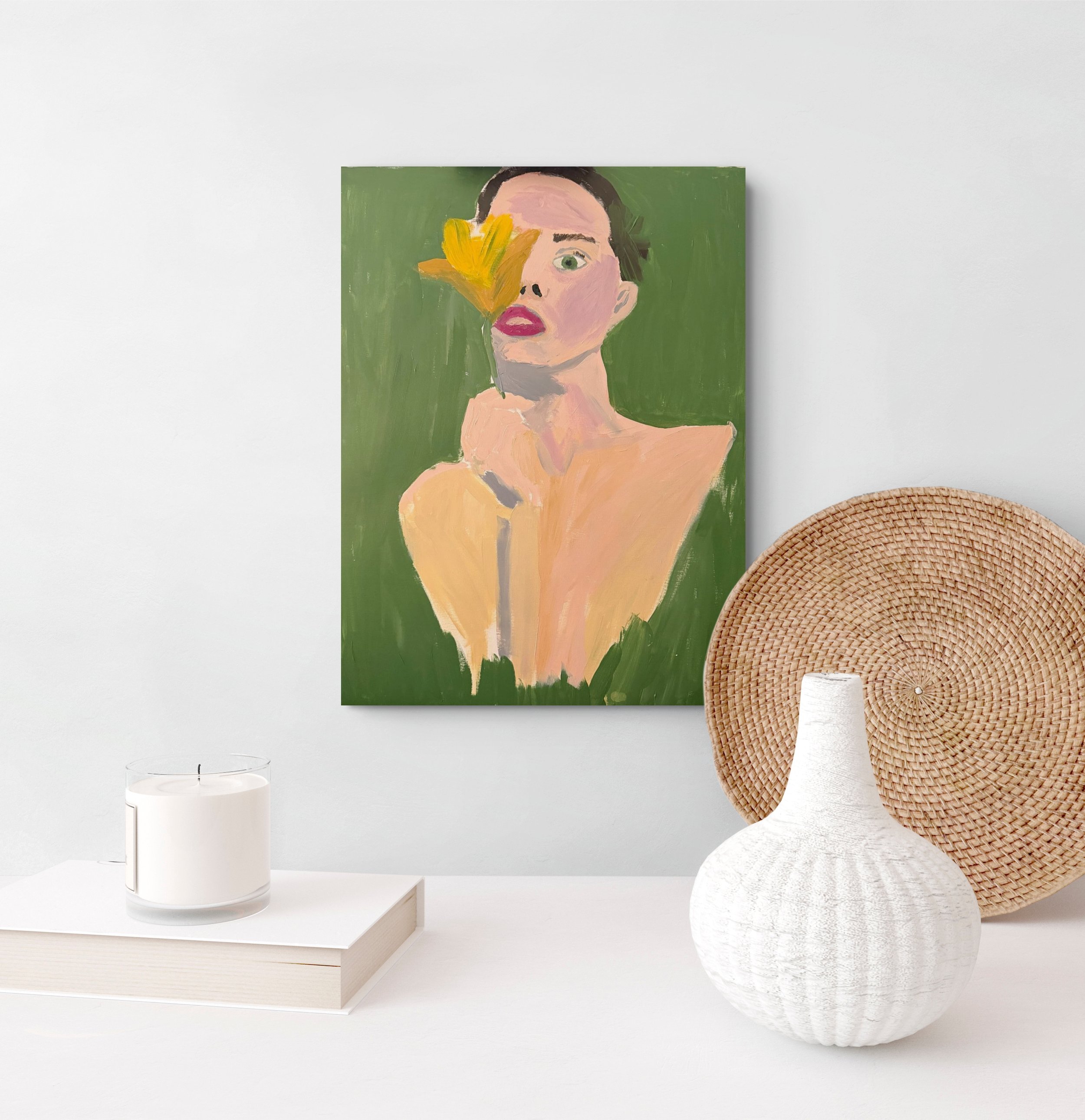 'Woman Holding A Flower #2'