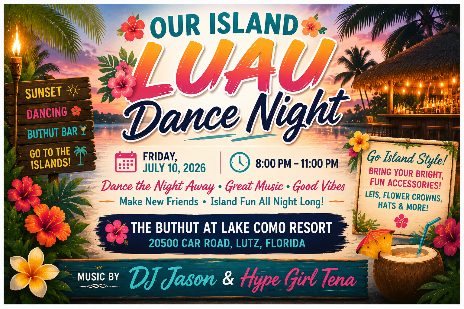 Island Luau Dance Night