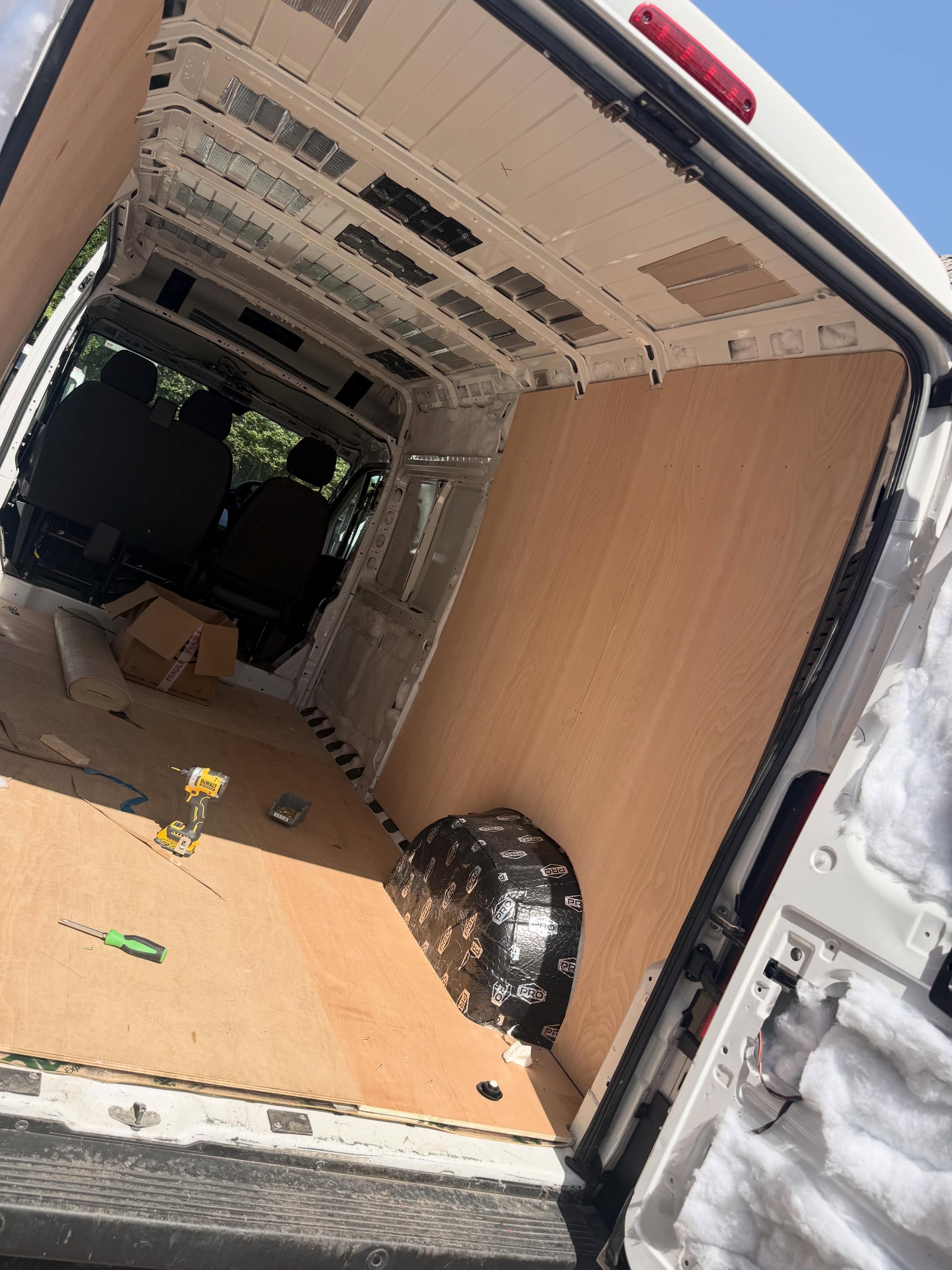 Blank canvas.

Amazing what a few sheets of ply can do. It&rsquo;s starting to feel less like an empty van and more like a camper.

Now it&rsquo;s time to finalise the layout and keep the transformation moving.

#MoltonCampers #CamperConversion #Camp
