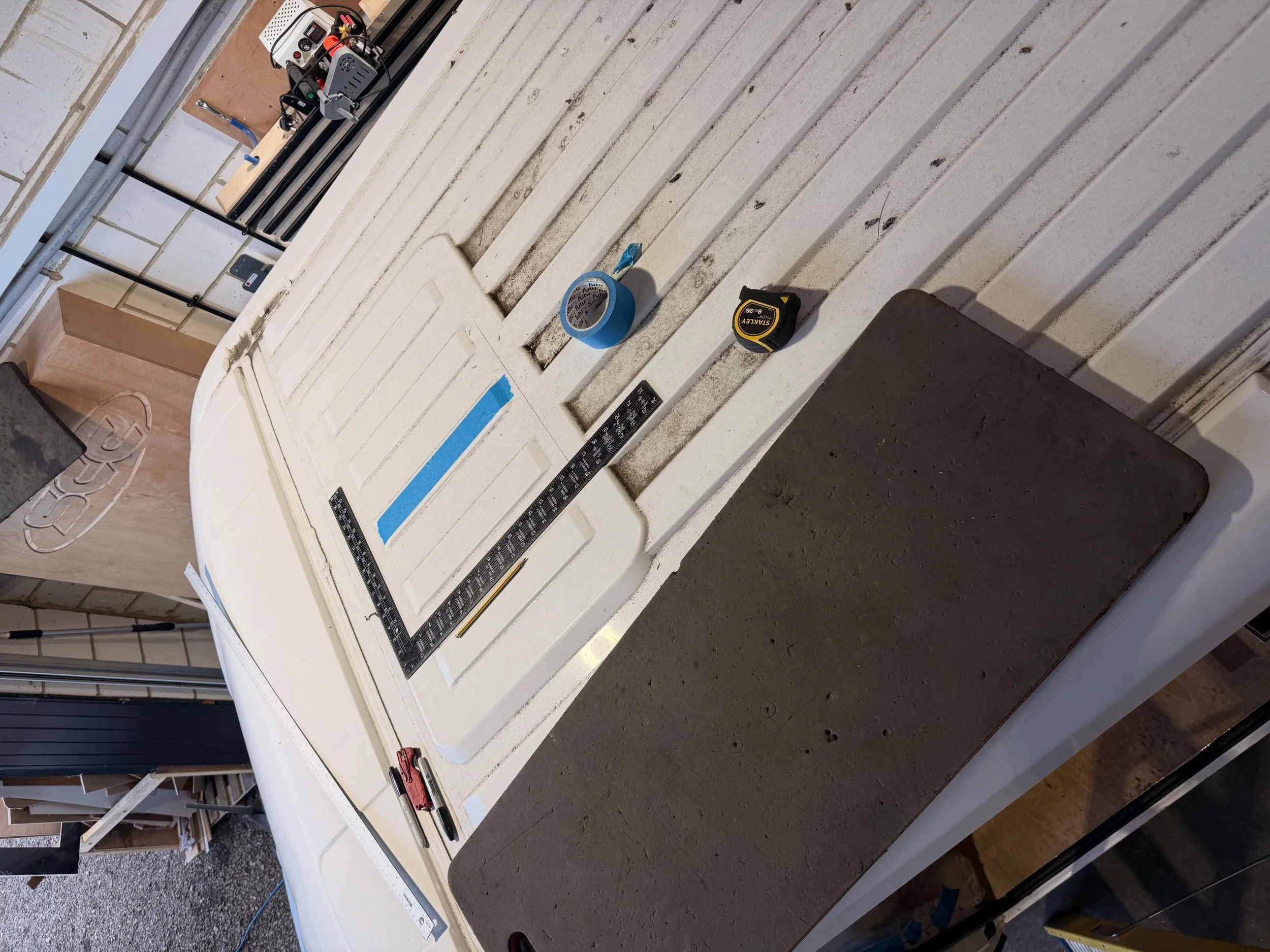 Measure, measure and measure again.

Installing a skylight and Maxxair fan to bring plenty of natural light and ventilation into the van. Taking the time now means getting it right the first time.

Find Your Next Adventure.

#MoltonCampers #FindYourN