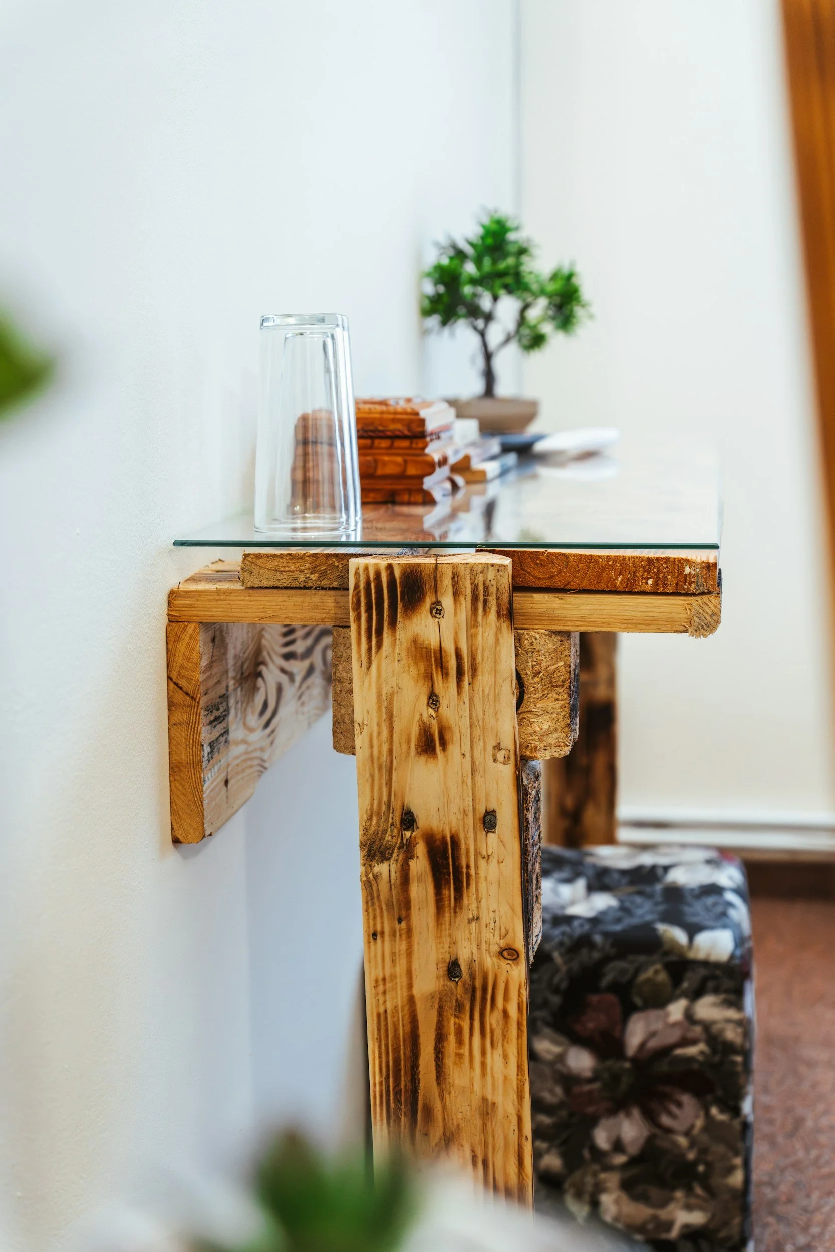 Glass desk