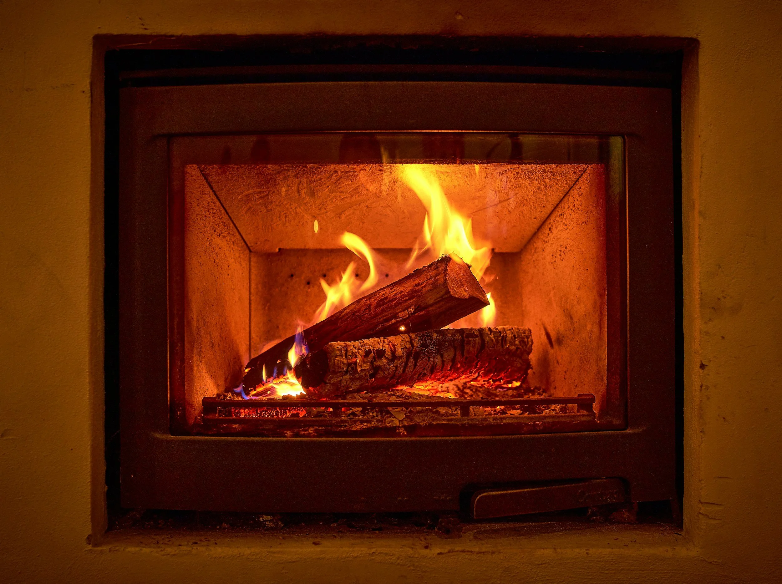 Fireplace glass